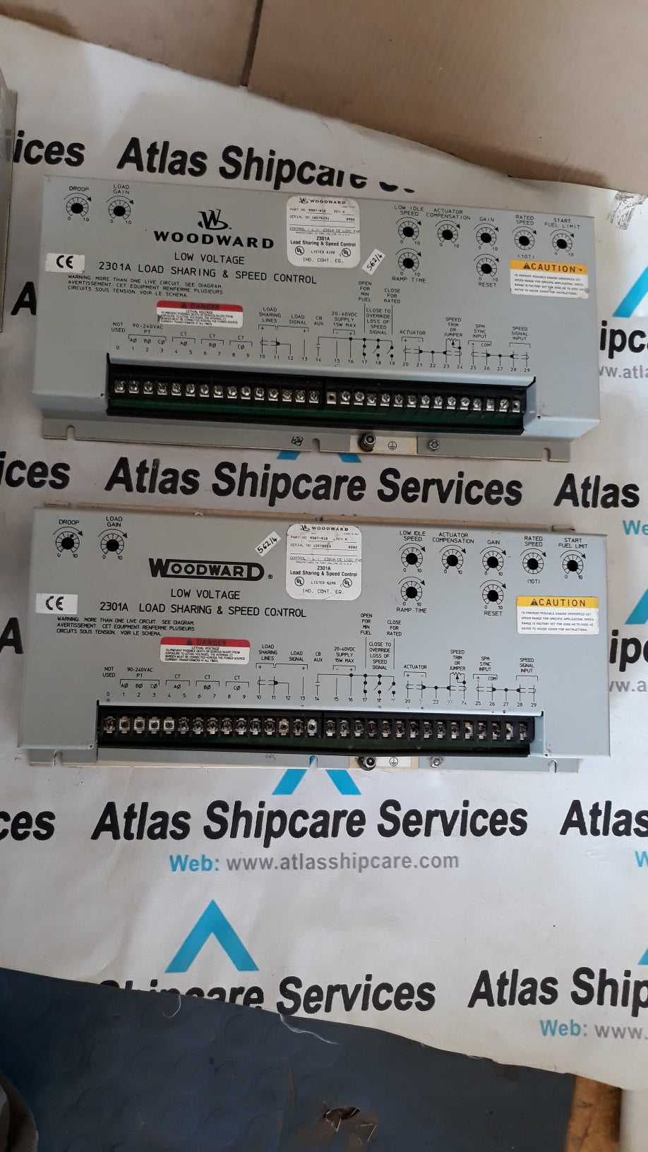 WOODWARD LOW VOLTAGE 2301 A LOAD SHARING & SPEED CONTROL PN 9907 018