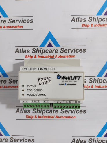 WellLIFT PWLS0001 DIN MODBUS UNIT INSIGHT 2 INFORMATION