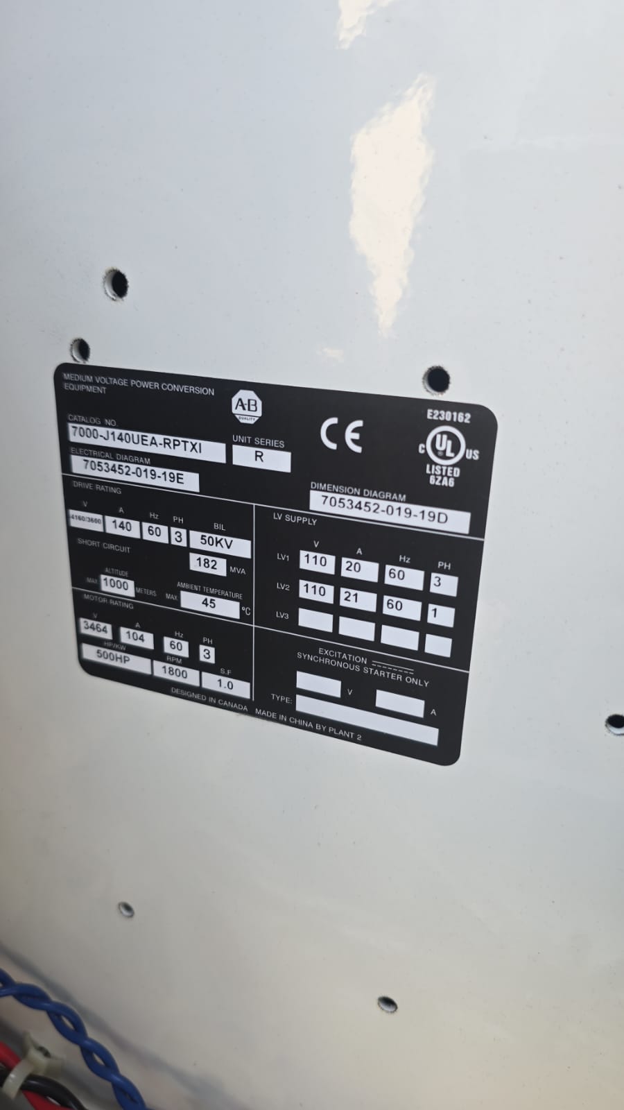 ALLEN-BRADLEY POWERFLEX 7000 MEDIUM VOLTAGE AC DRIVE
