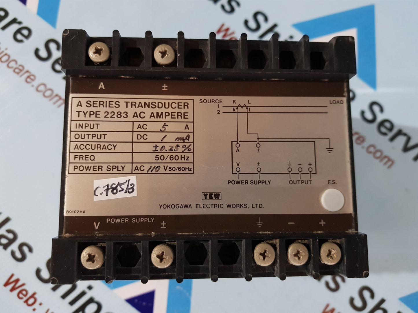 YOKOGAWA ELECTRIC 2283 A SERIES TRANSDUCER