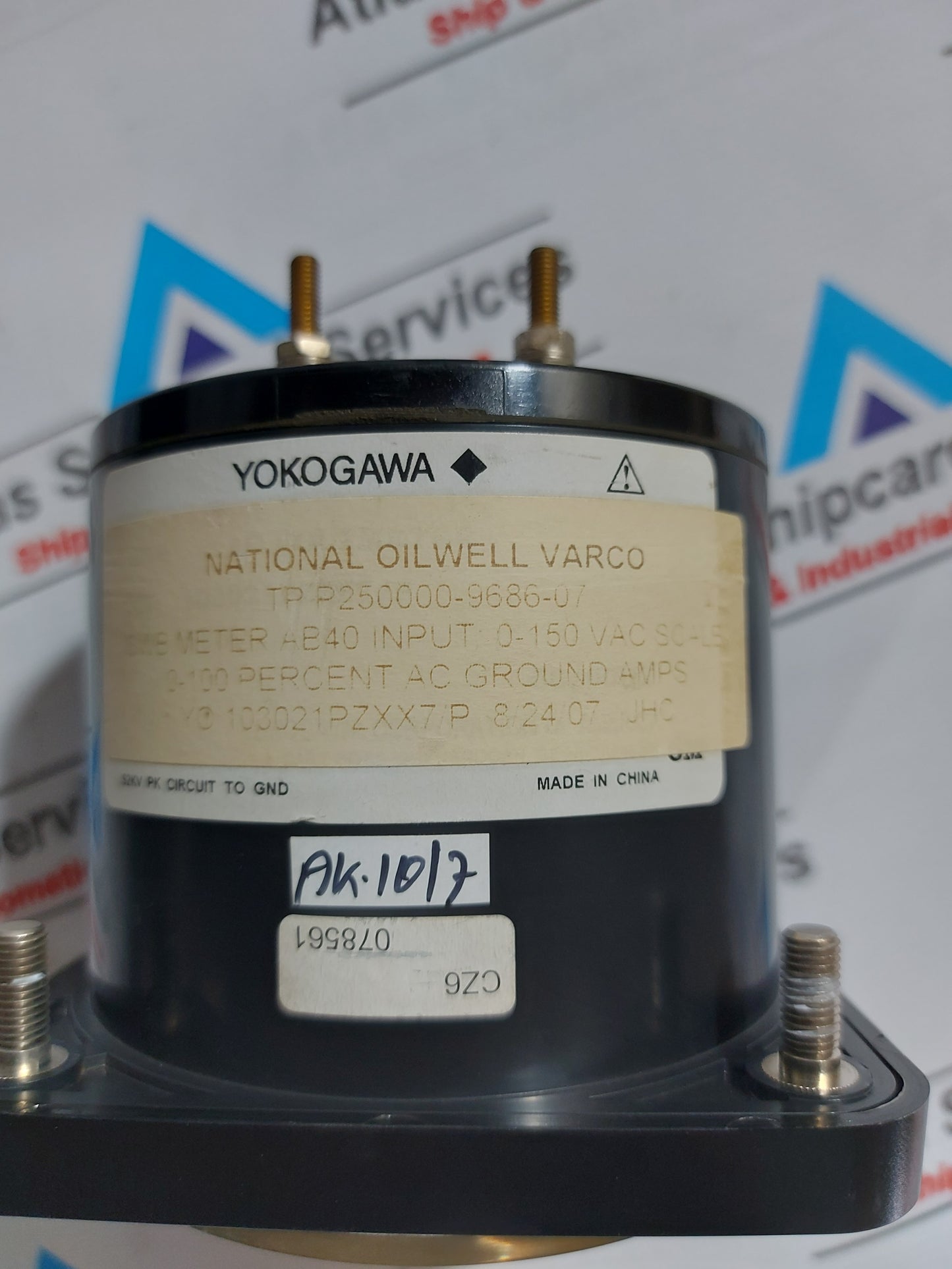 YOKOGAWA TP P250000-9686-07 SWB METER 0-100 AC