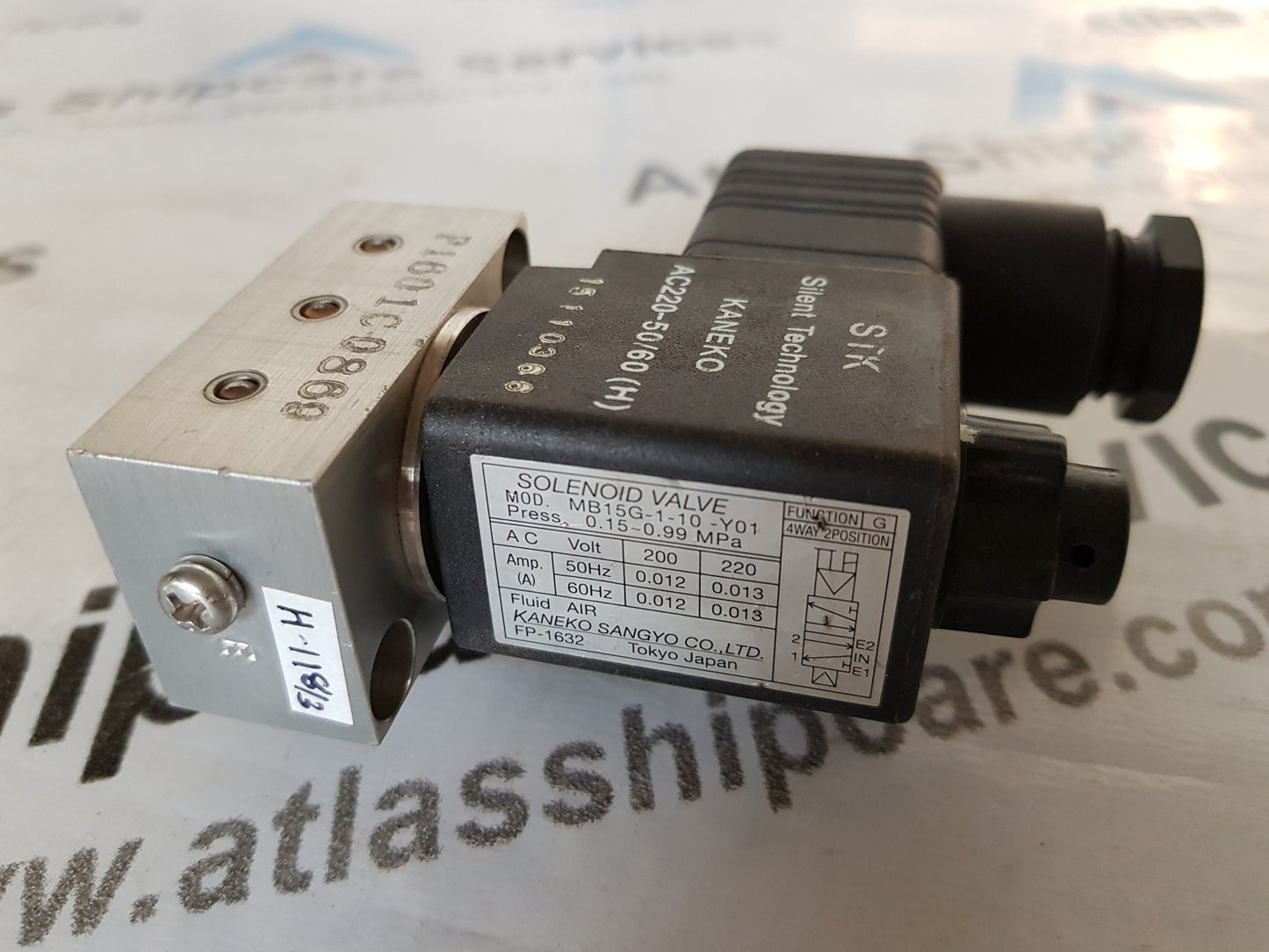 KANEKO SANGYO MB15G-10-Y01 SOLENOID VALVE H118
