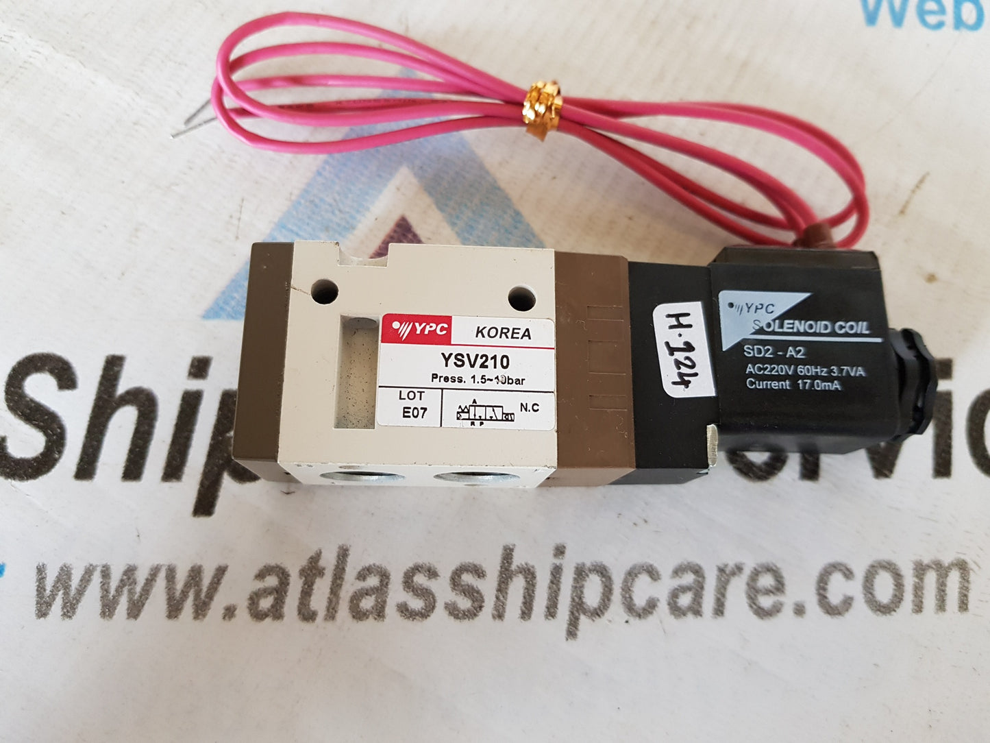 YPC KOREA YSV210 SOLENOID VALVE H124