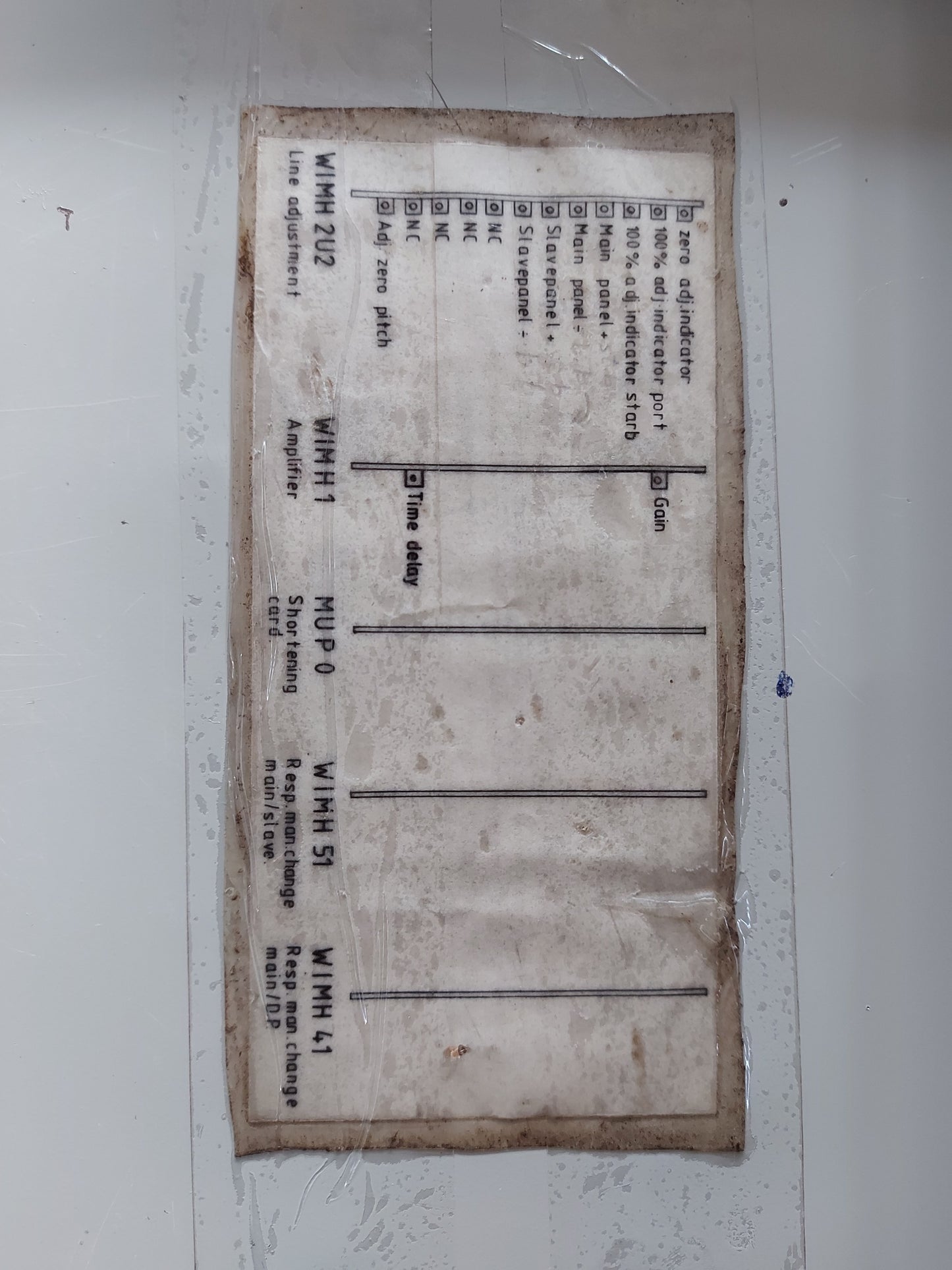 MARL-EL ELDON CONTROL PANEL AG333