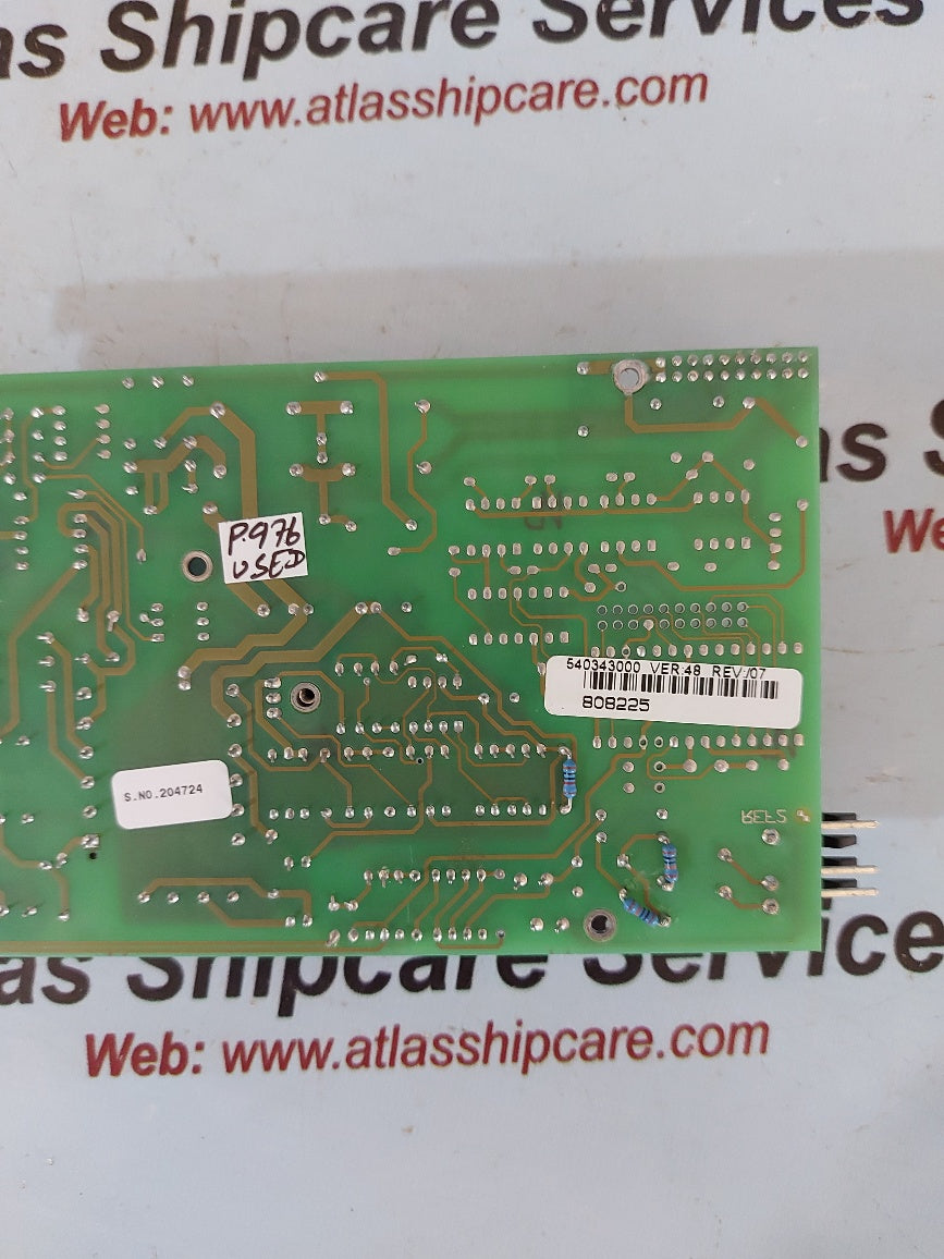 54034300 Ver.48 Rev.07 Pcb Card