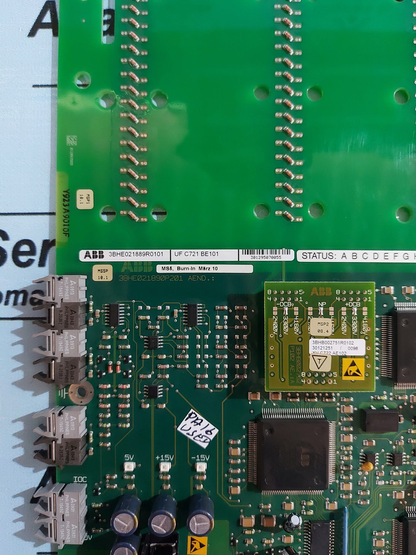 ABB 3BHE021889R0101 UF C721 BE101 ADCVI-BOARD