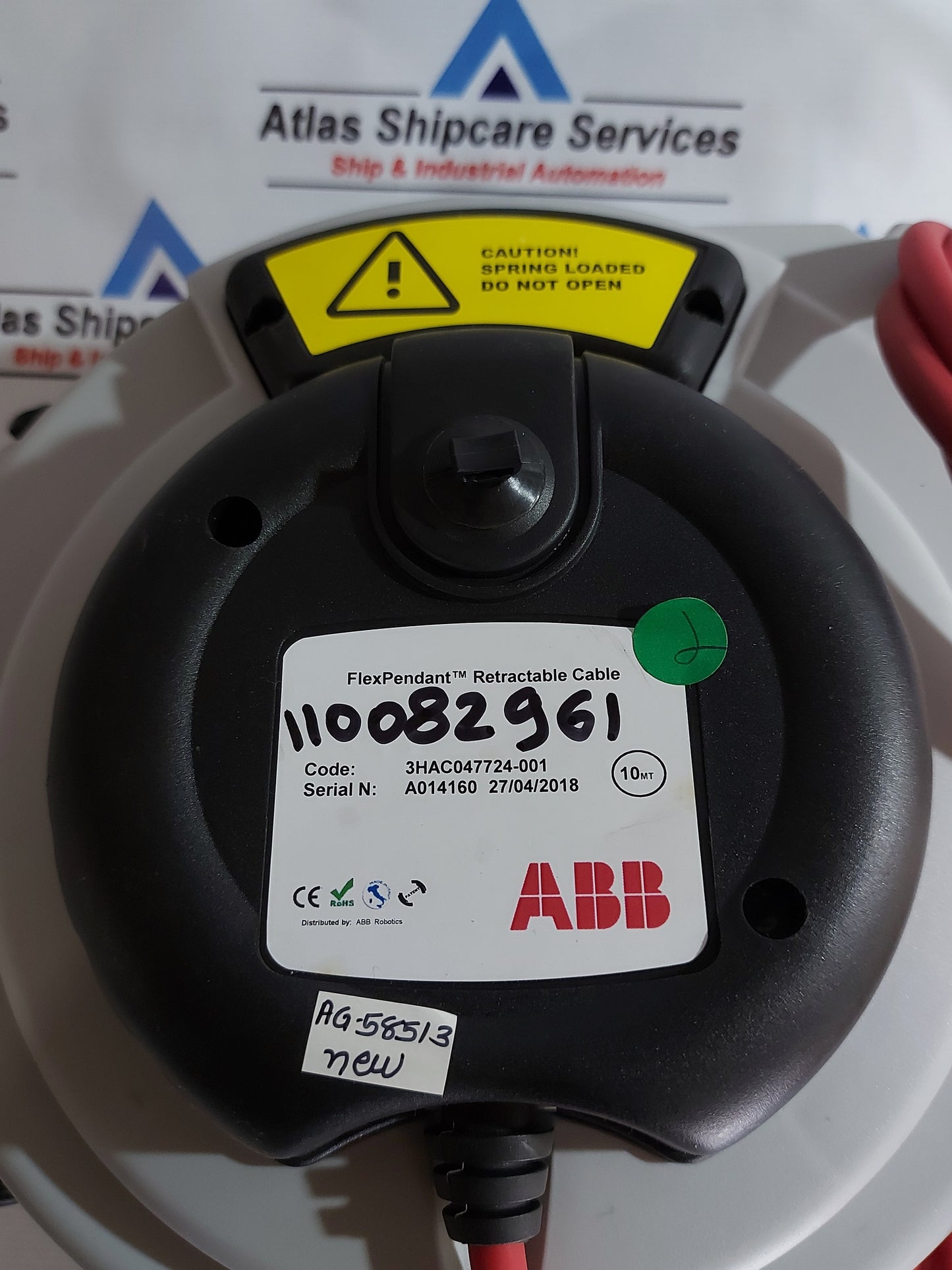 ABB 3HAC047724-001 FLEXPENDANT RETRACTABLE CABLE 10m AG585