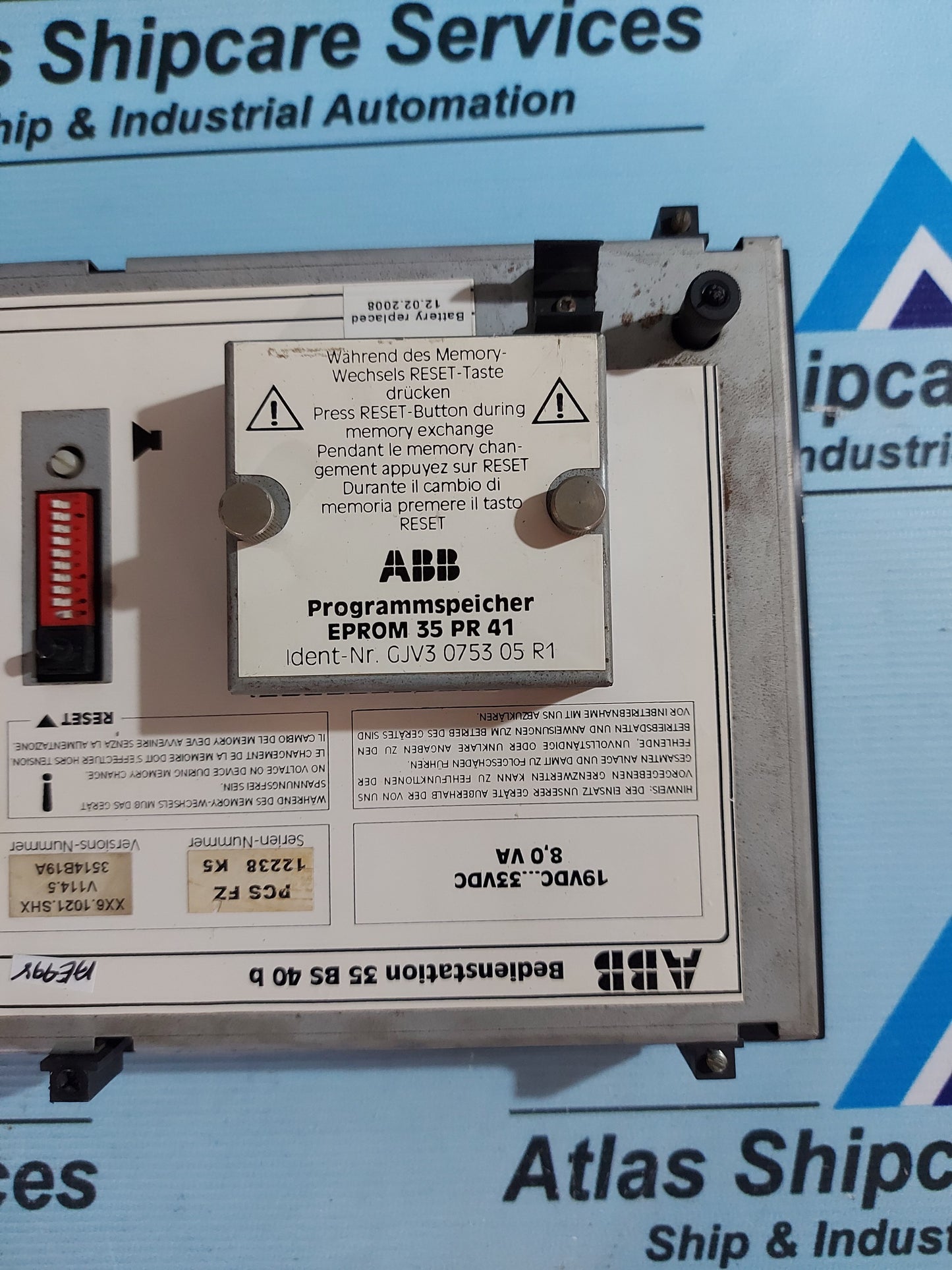 ABB BEDIENSTATION 35 BS 40 b V114.5 OPERATOR STATION PANEL