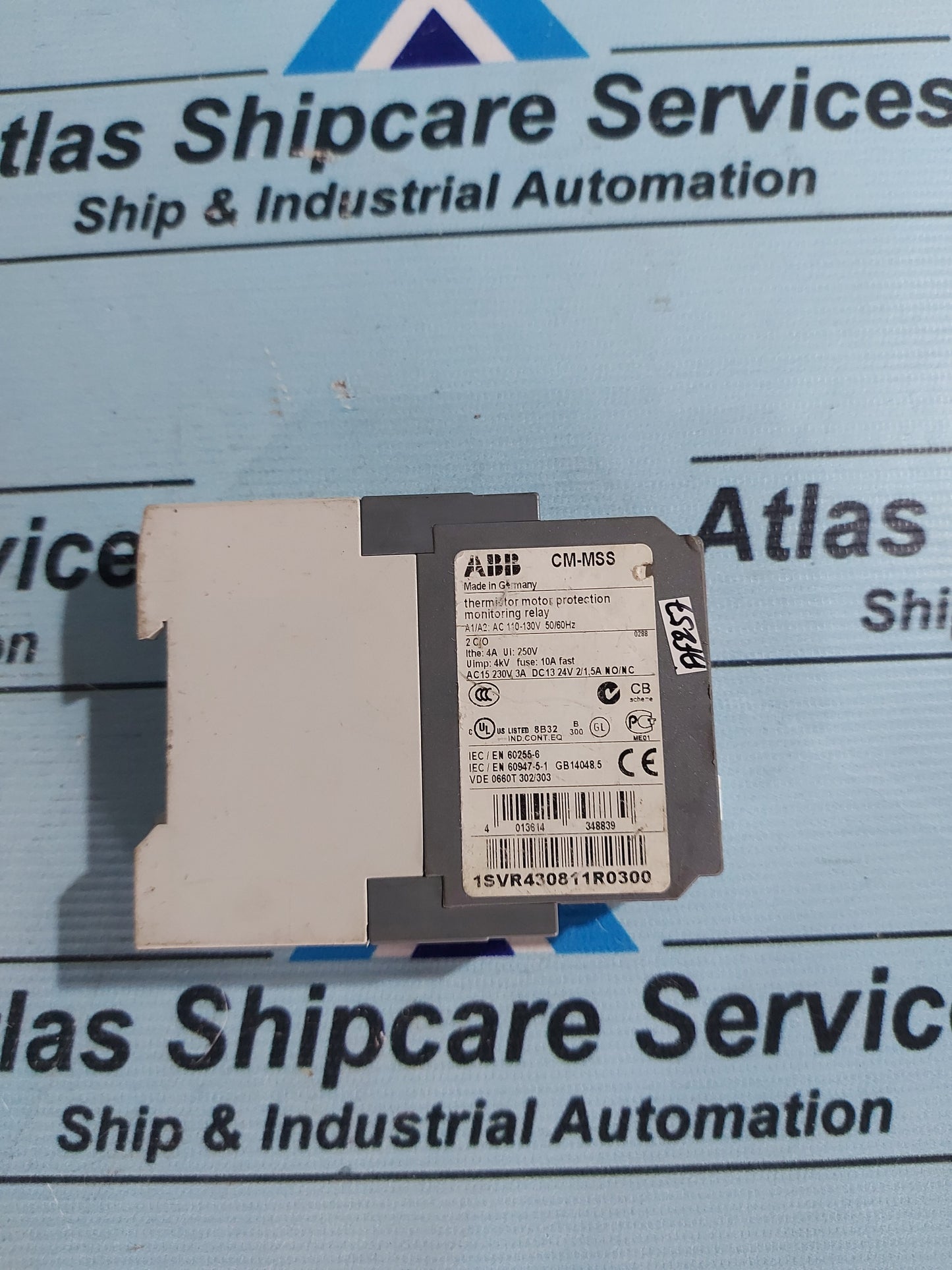 ABB CM-MSS THERMISTOR MOTOR PROTECTION MONITORING RELAY 1SVR430811R0300