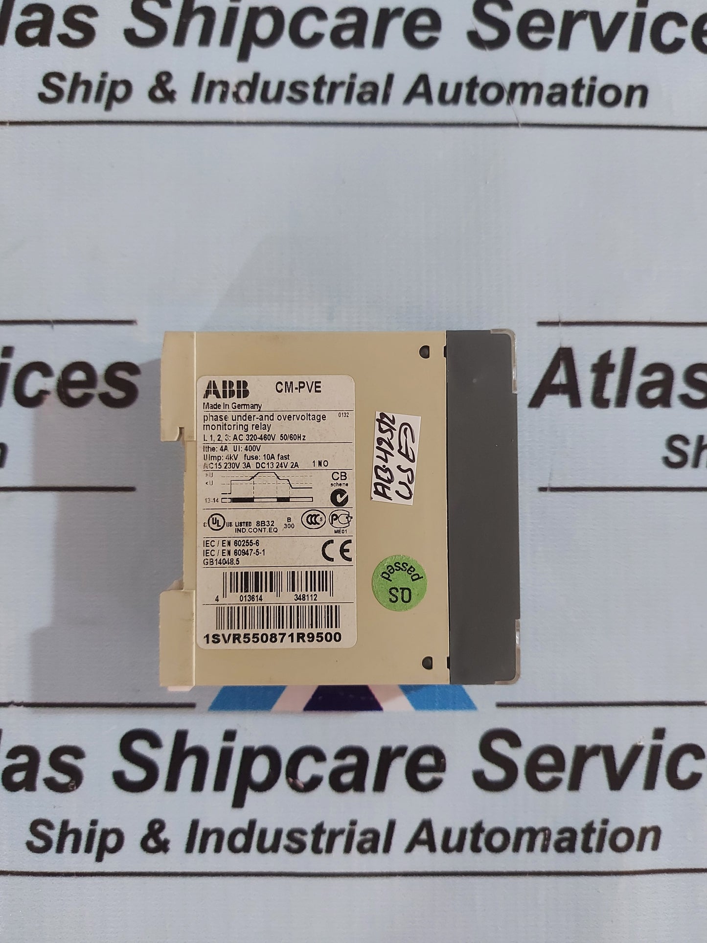 ABB CM-PVE PHASE UNDER-AND OVERVOLTAGE MONITORING RELAY