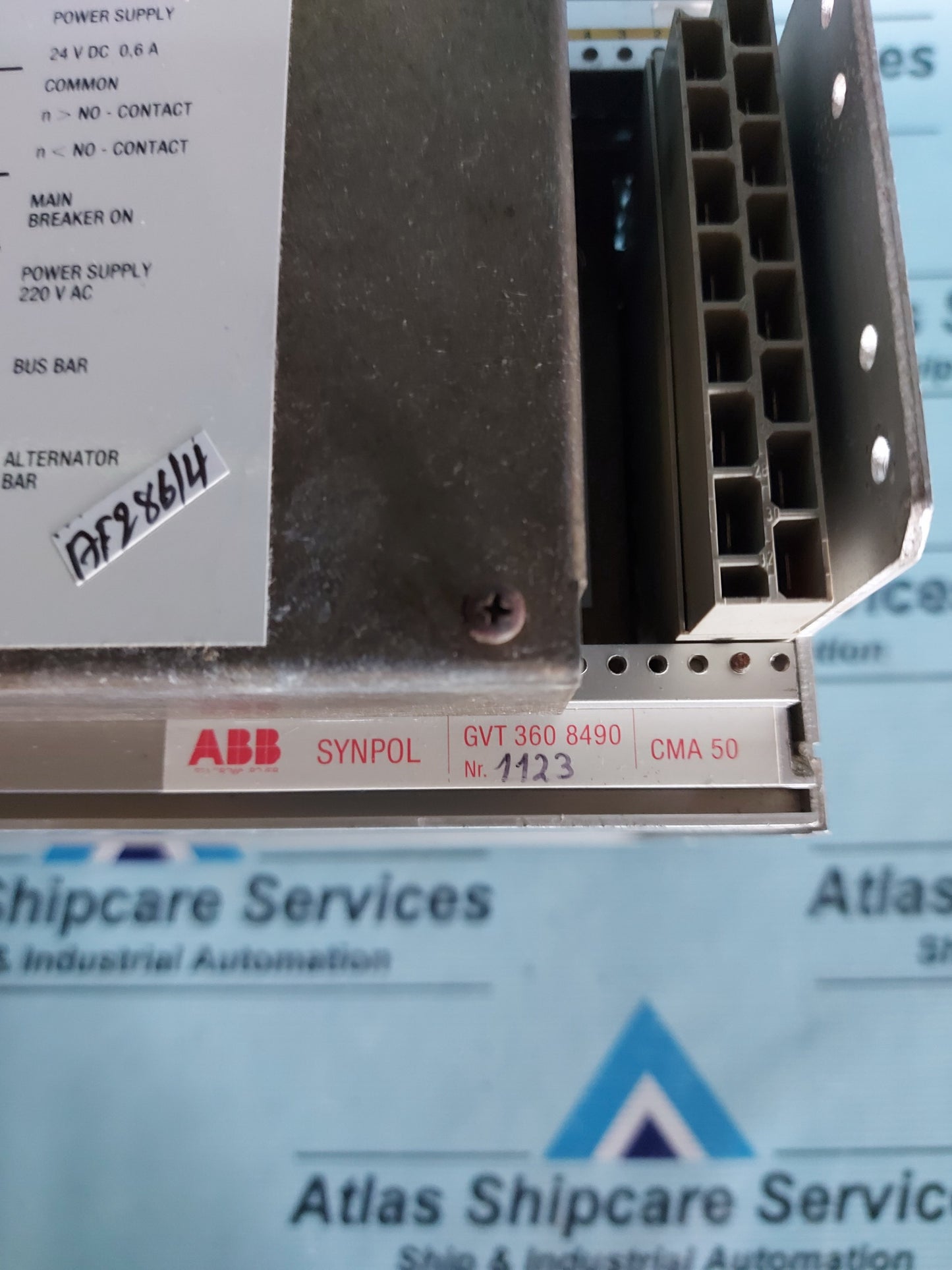 ABB CMA 50 SYNPOL GVT 360 8490 CONTROL PANEL