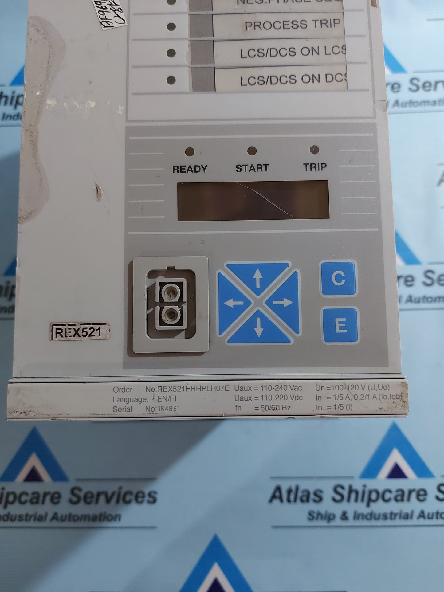 ABB REX 521 MOTOR PROTECTION RELAY REX521EHHPLH07E