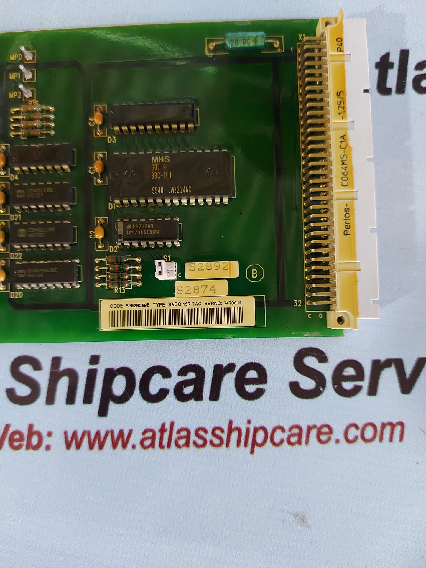 ABB SADC 157 TAC TACHOMETER CARD 57928069B