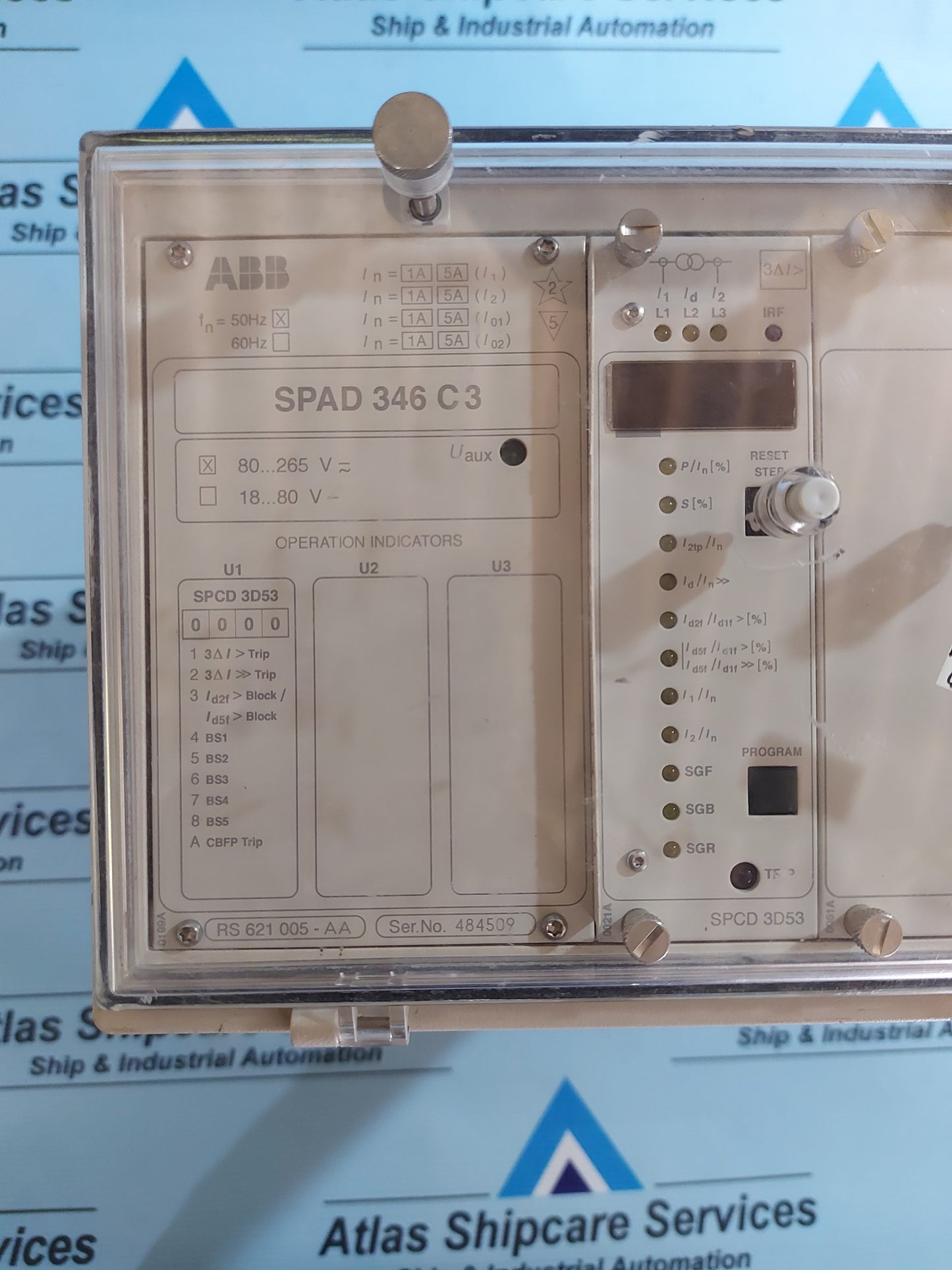ABB SPAD 346 C 3 STABILIZED DIFFERENTIAL RELAY
