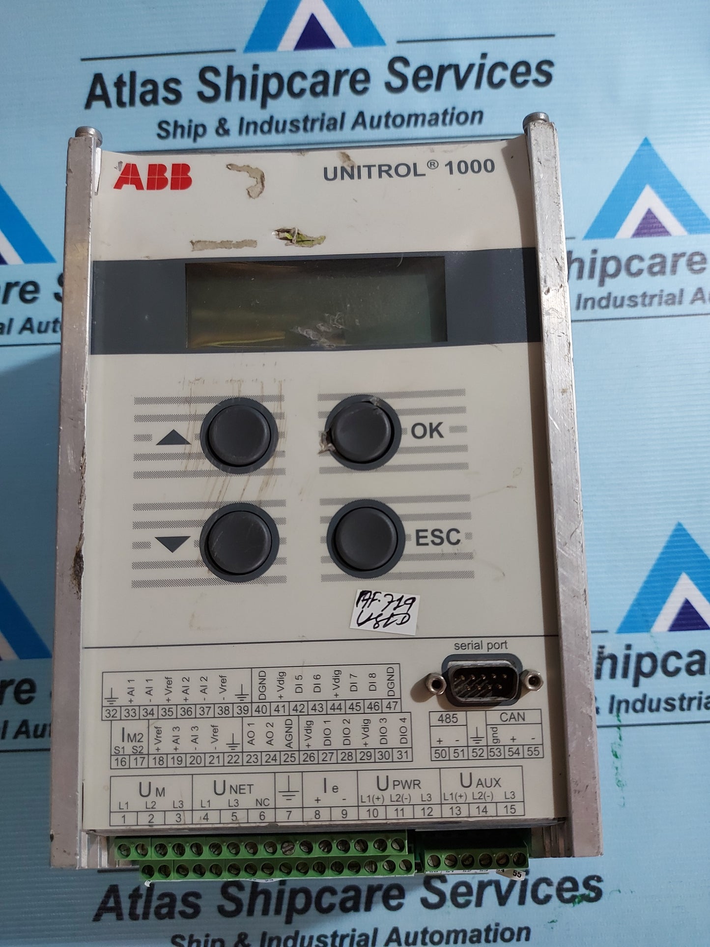 ABB UNITROL 1000 VOLTAGE REGULATOR 3BHE014557R0003
