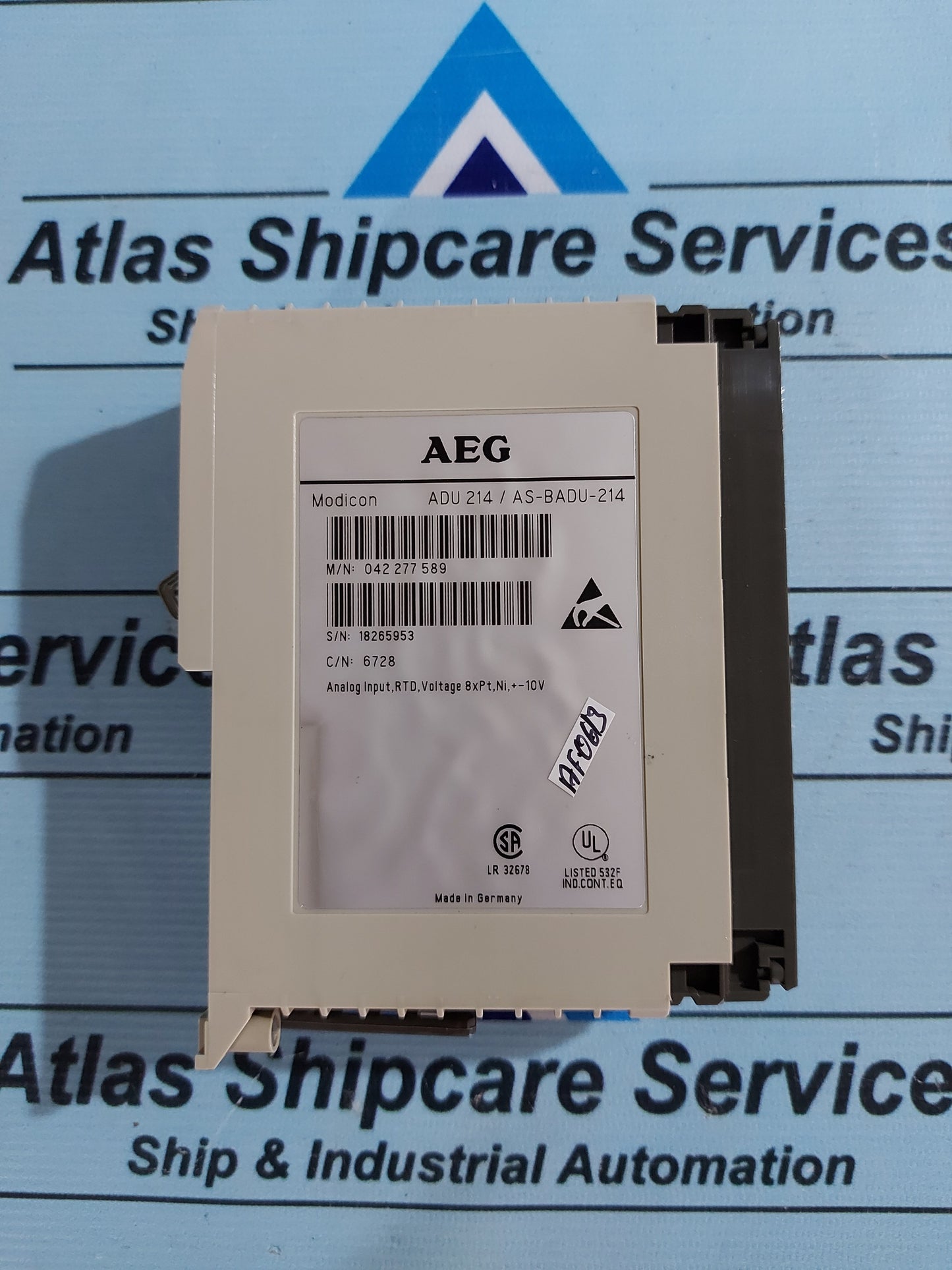 AEG MODICON ADU 214/AS-BADU-214 ANALOG INPUT MODULE