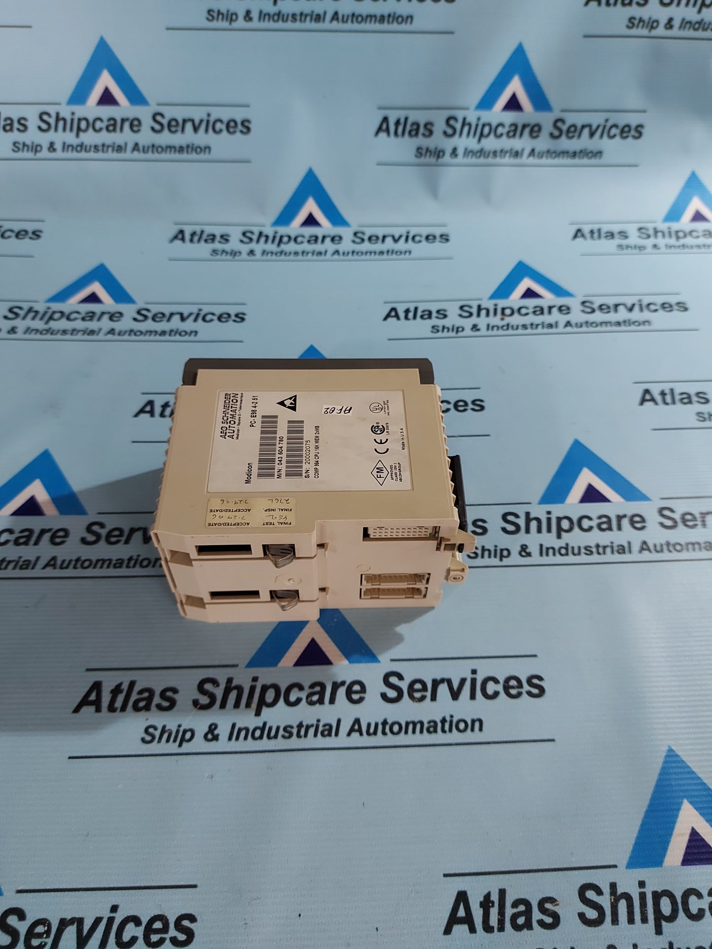 AEG SCHNEIDER AUTOMATION MODICON PC-E98 4-2 51 COMP 984 CPU 16K MEM 2xMB