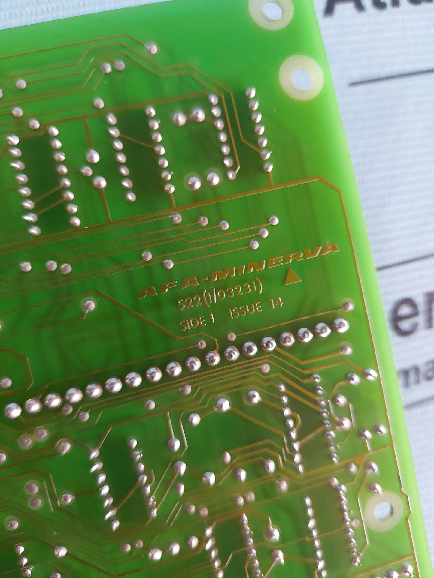 AFA-MINERVA 522 (1/03231) PCB CARD