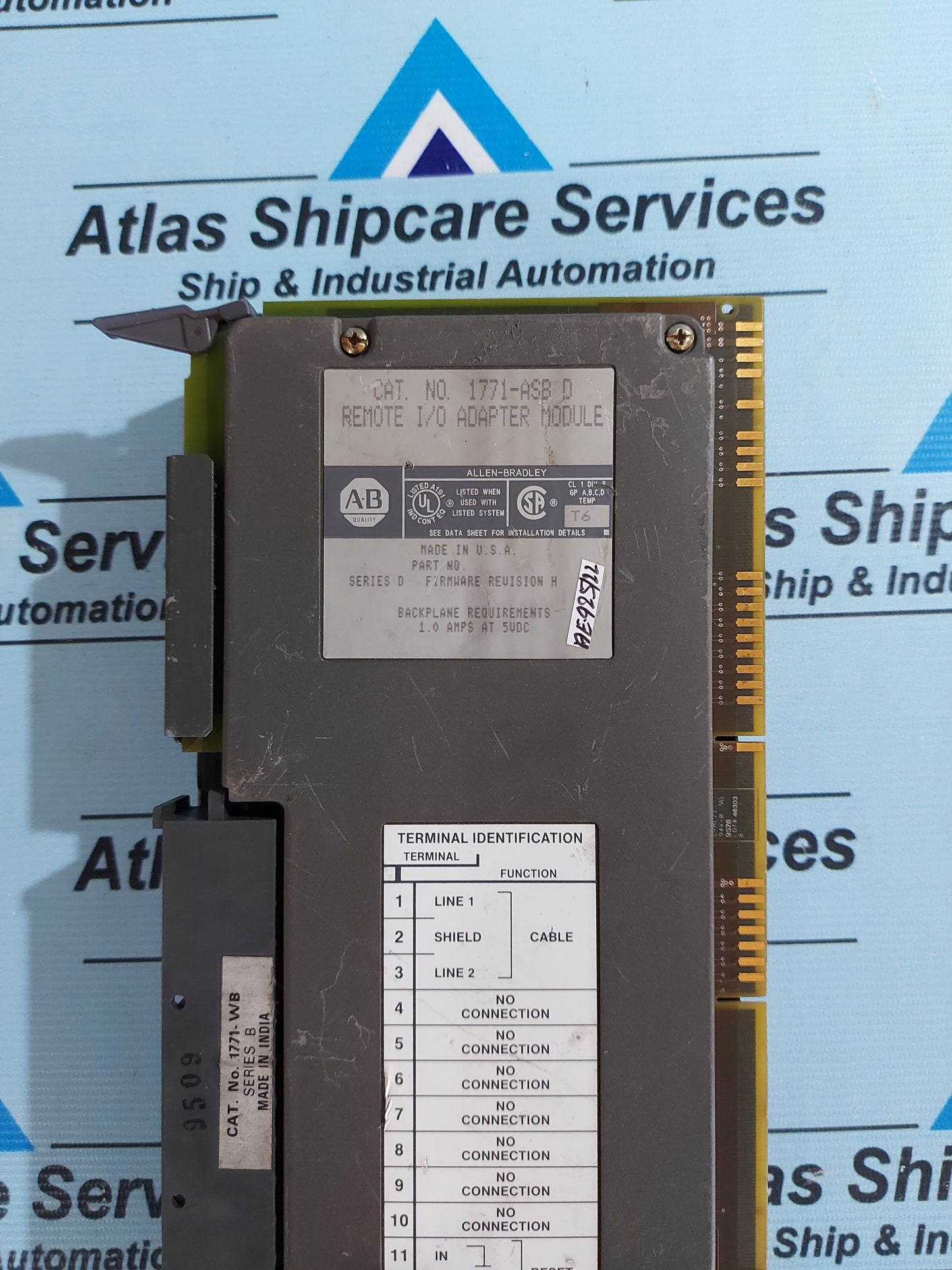 ALLEN-BRADLEY 1771-ASB D UNIVERSAL REMOTE I/O ADAPTER MODULE
