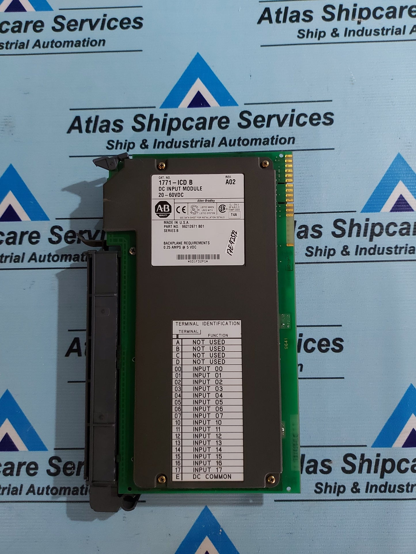 ALLEN-BRADLEY 1771-ICD B DC INPUT MODULE