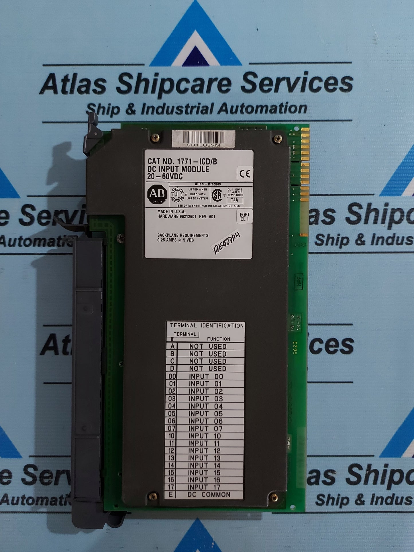 ALLEN-BRADLEY 1771-ICD/B DC INPUT MODULE