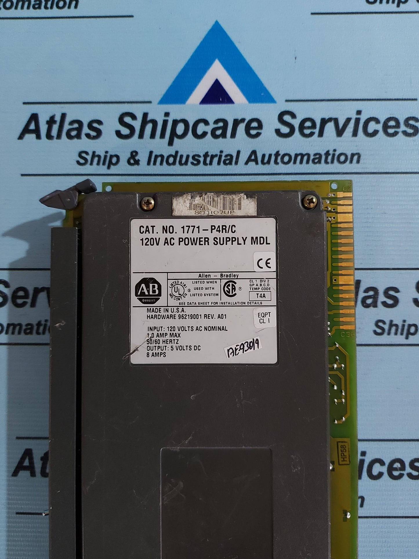 ALLEN-BRADLEY 1771-P4R/C 120V AC POWER SUPPLY MODULE