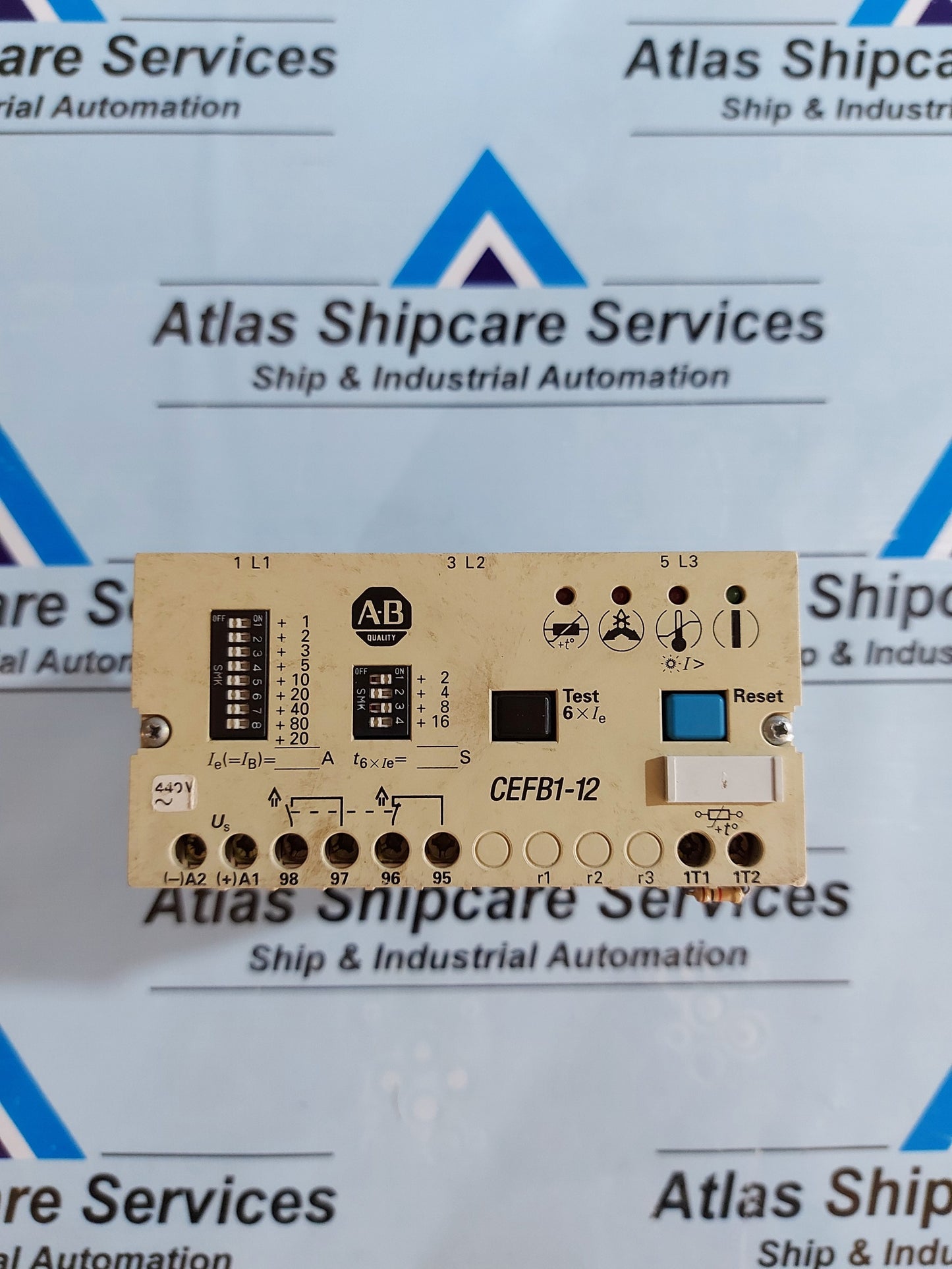 ALLEN-BRADLEY CEFB1-12 ELECTRONIC MOTOR PROTECTION RELAY