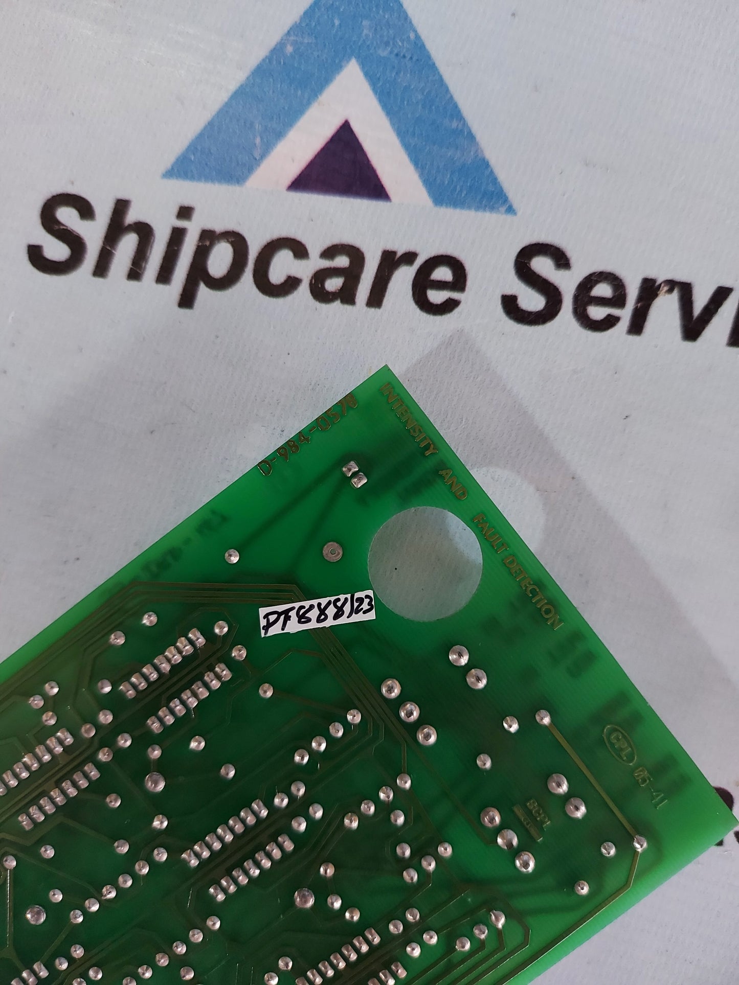 ALSTOM D-984-0578 INTENSITY AND FAULT DETECTION BOARD