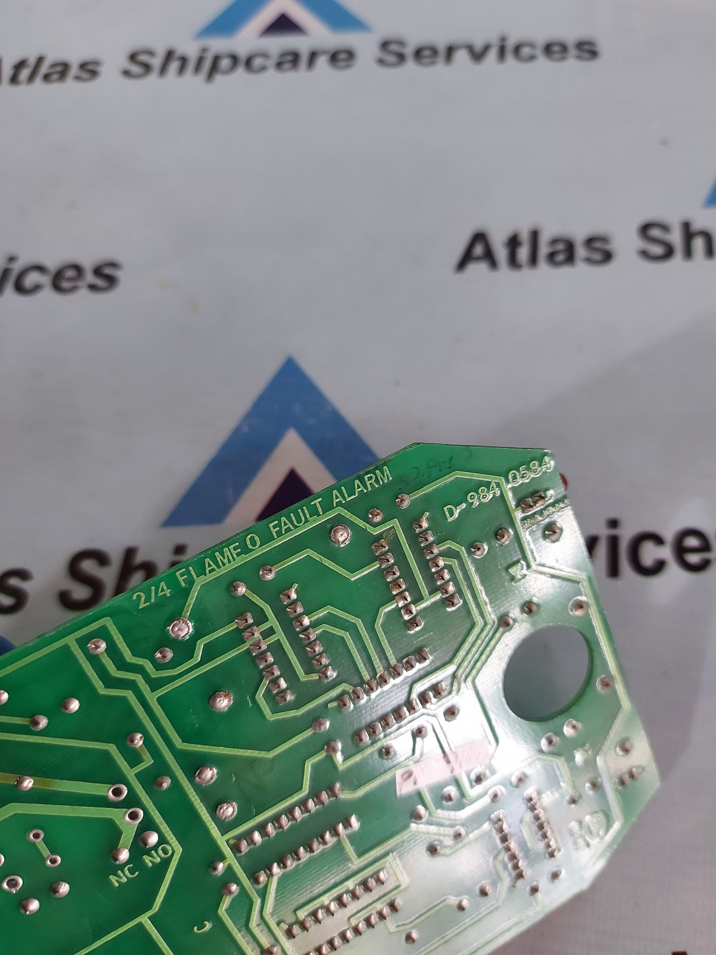 ALSTOM D-984-0584 2/4 FLAME & FAULT ALARM BOARD