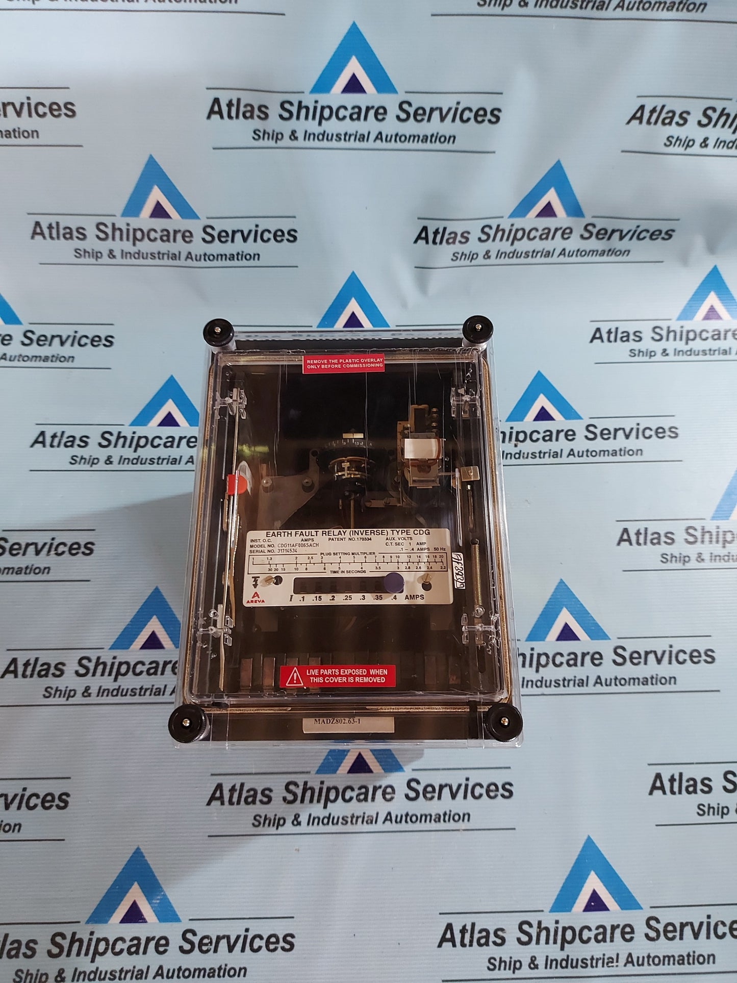 AREVA CDG11AF06SACH EARTH FAULT RELAY (INVERSE)