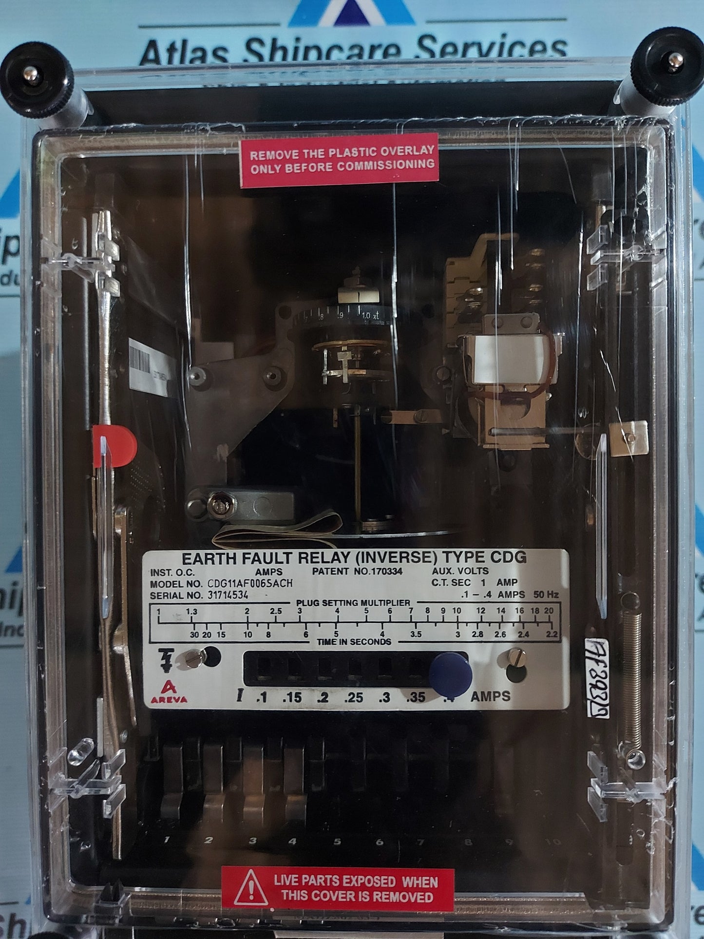 AREVA CDG11AF06SACH EARTH FAULT RELAY (INVERSE)