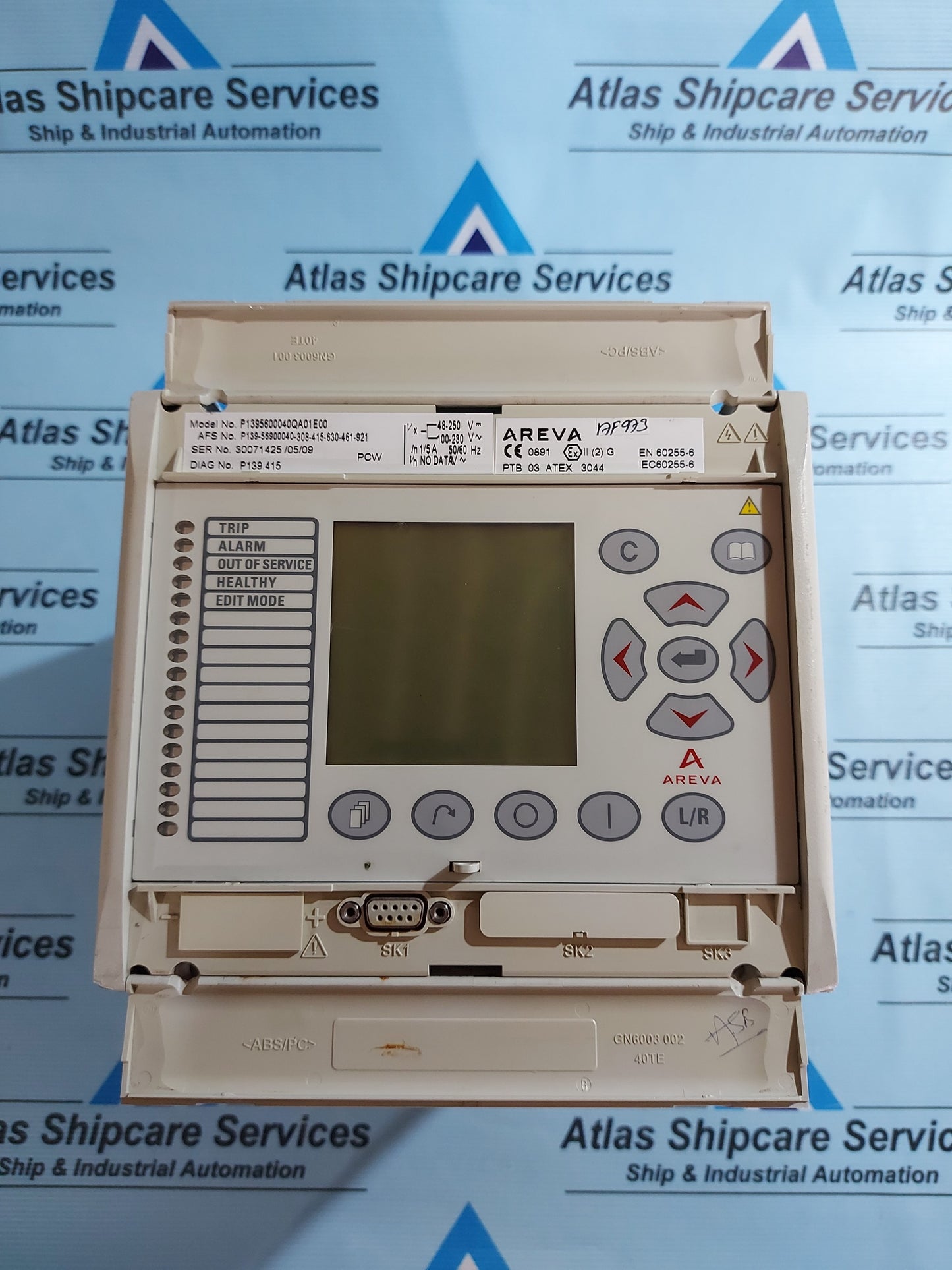AREVA MICOM P139 FEEDER PROTECTION RELAY P1395600040QA01E00
