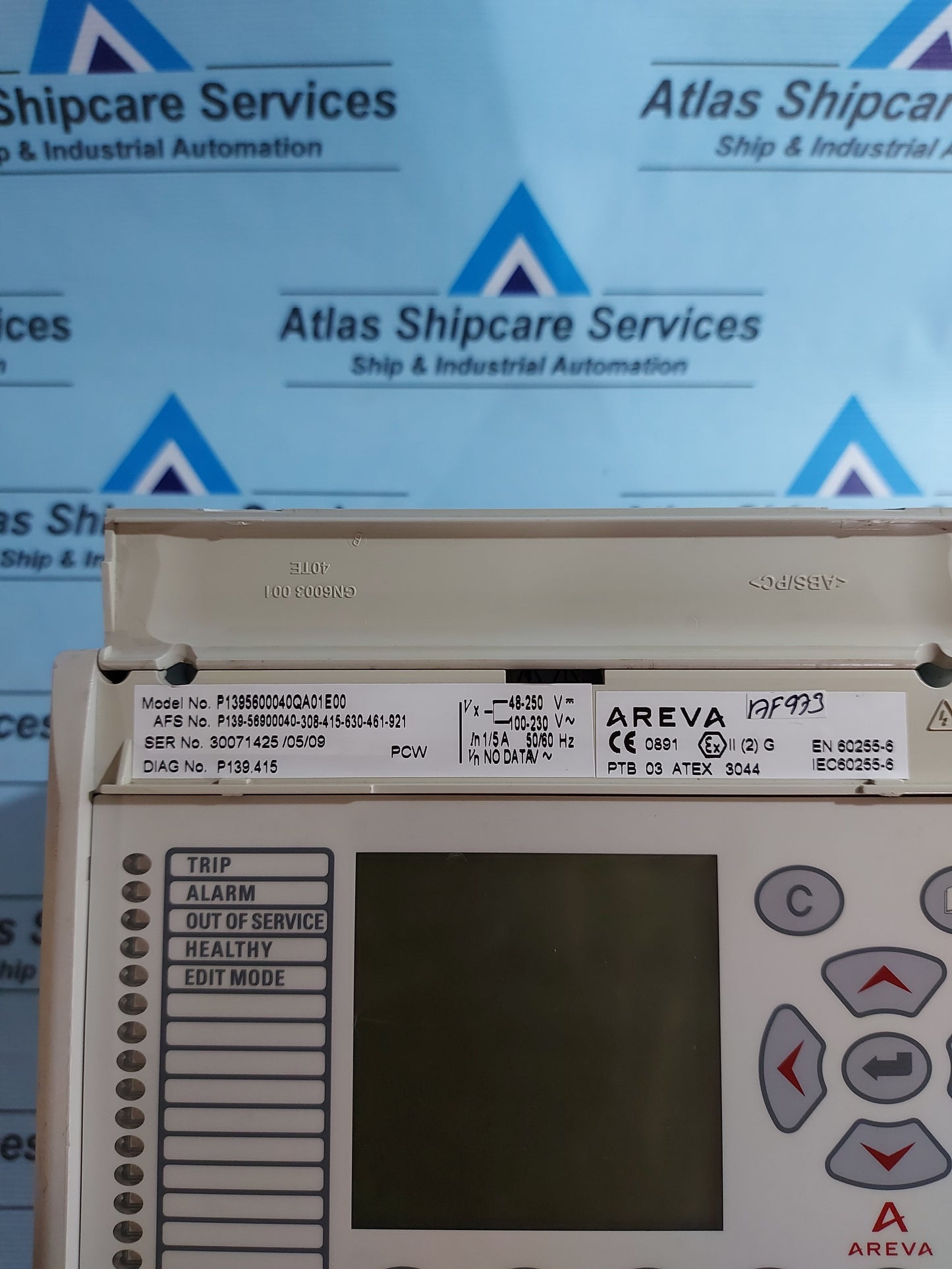 AREVA MICOM P139 FEEDER PROTECTION RELAY P1395600040QA01E00