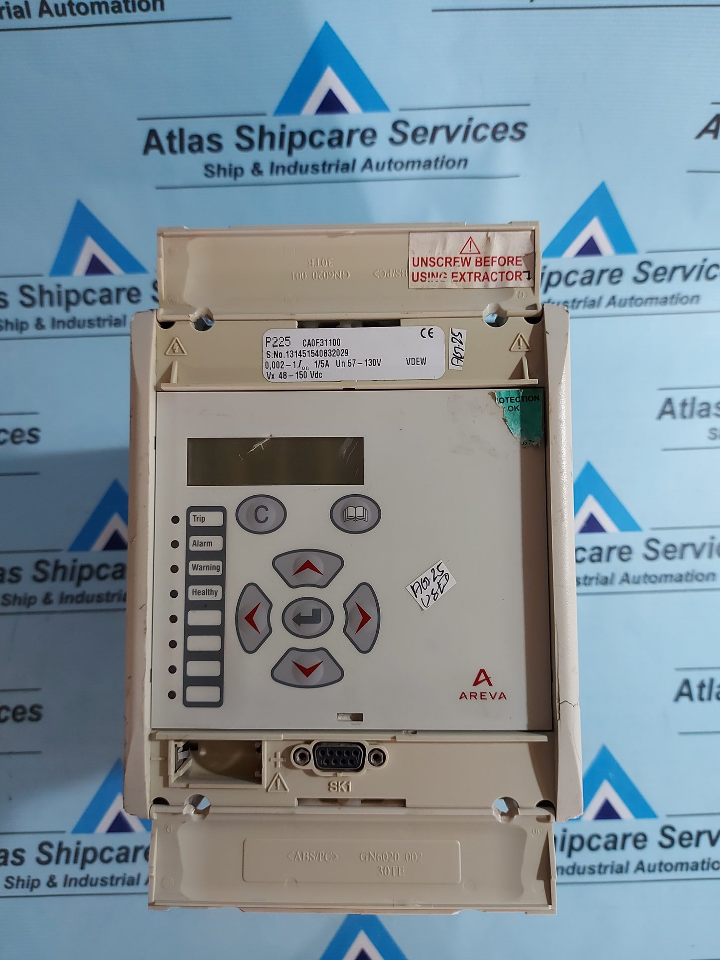 AREVA MICOM P225 PROTECTION RELAY CA0F31100 AG25