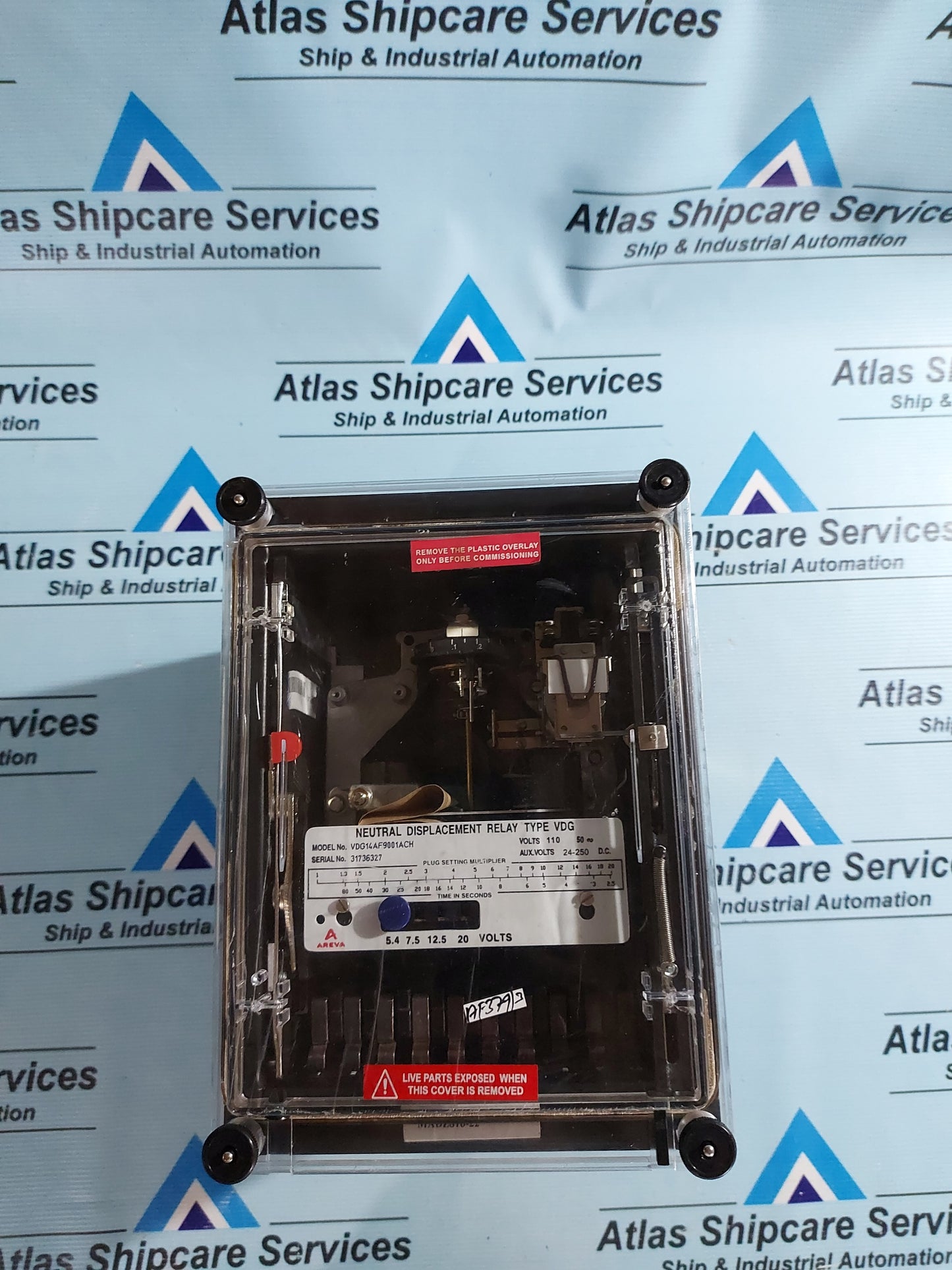 AREVA VDG14A9001ACH VOLTAGE NEUTRAL DISPLACEMENT RELAY