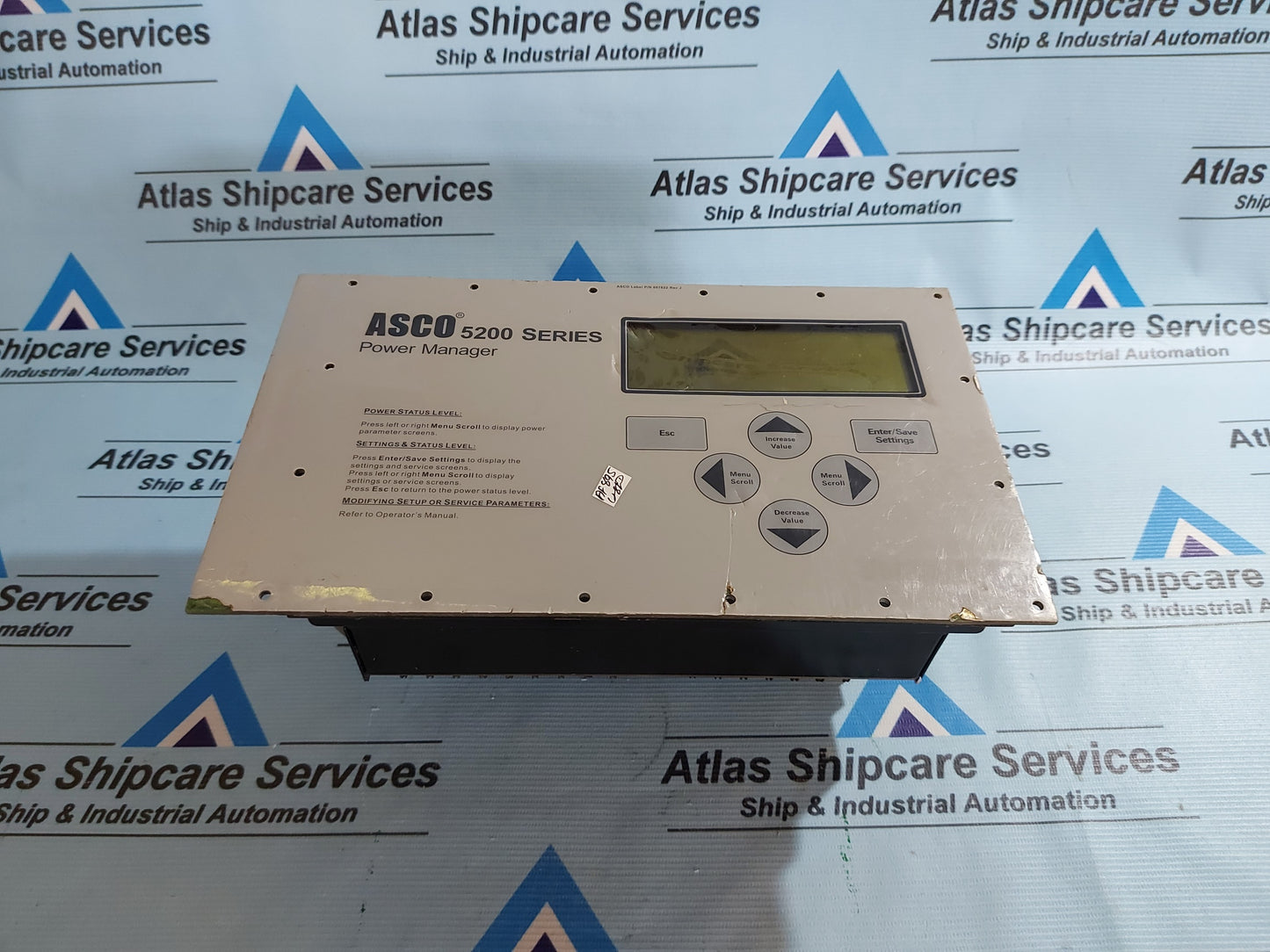 ASCO 607622 REV.J 5200 SERIES POWER MANAGER
