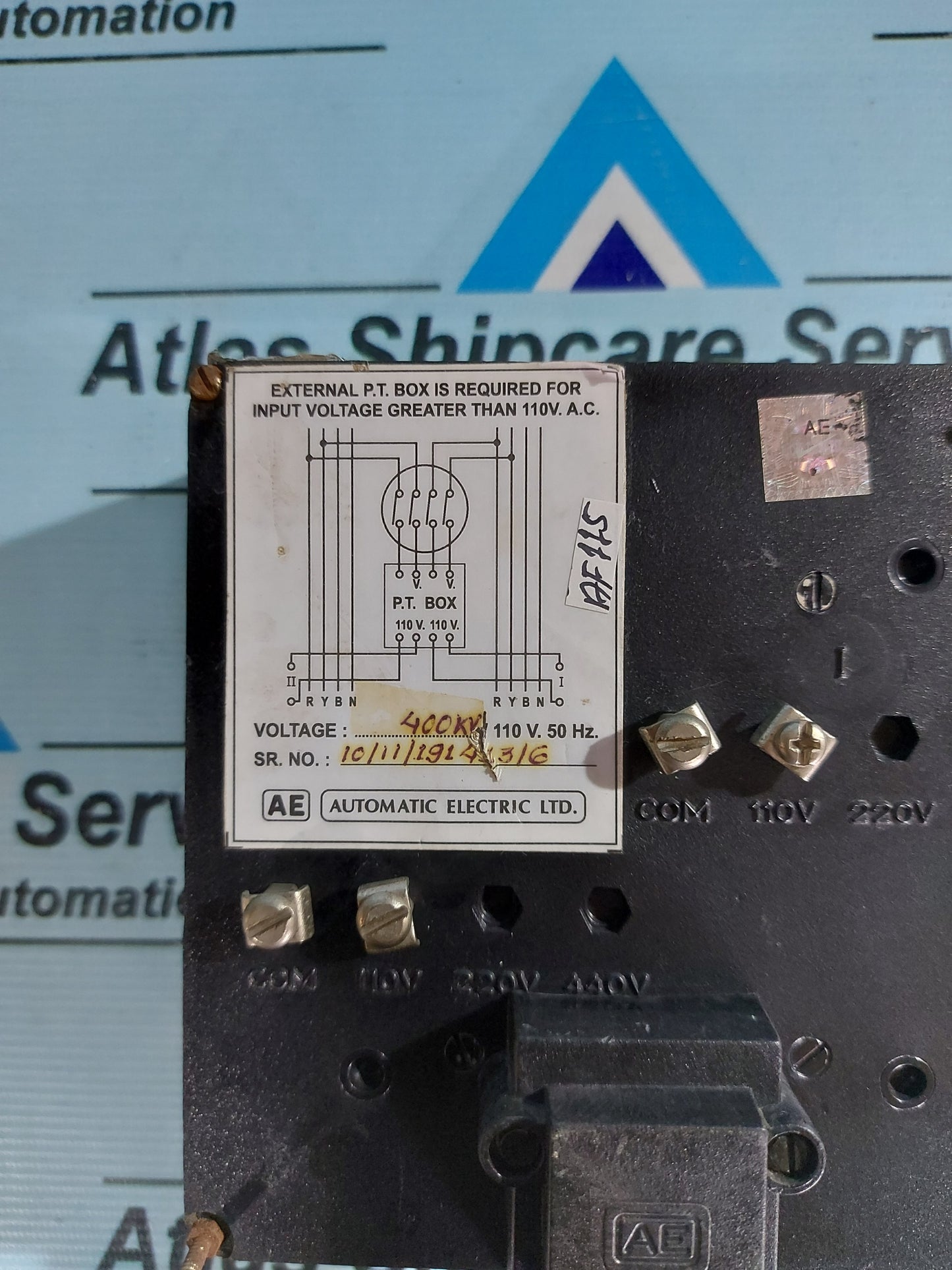 AUTOMATIC ELECTRIC GENERATOR SYNCHROSCOPE