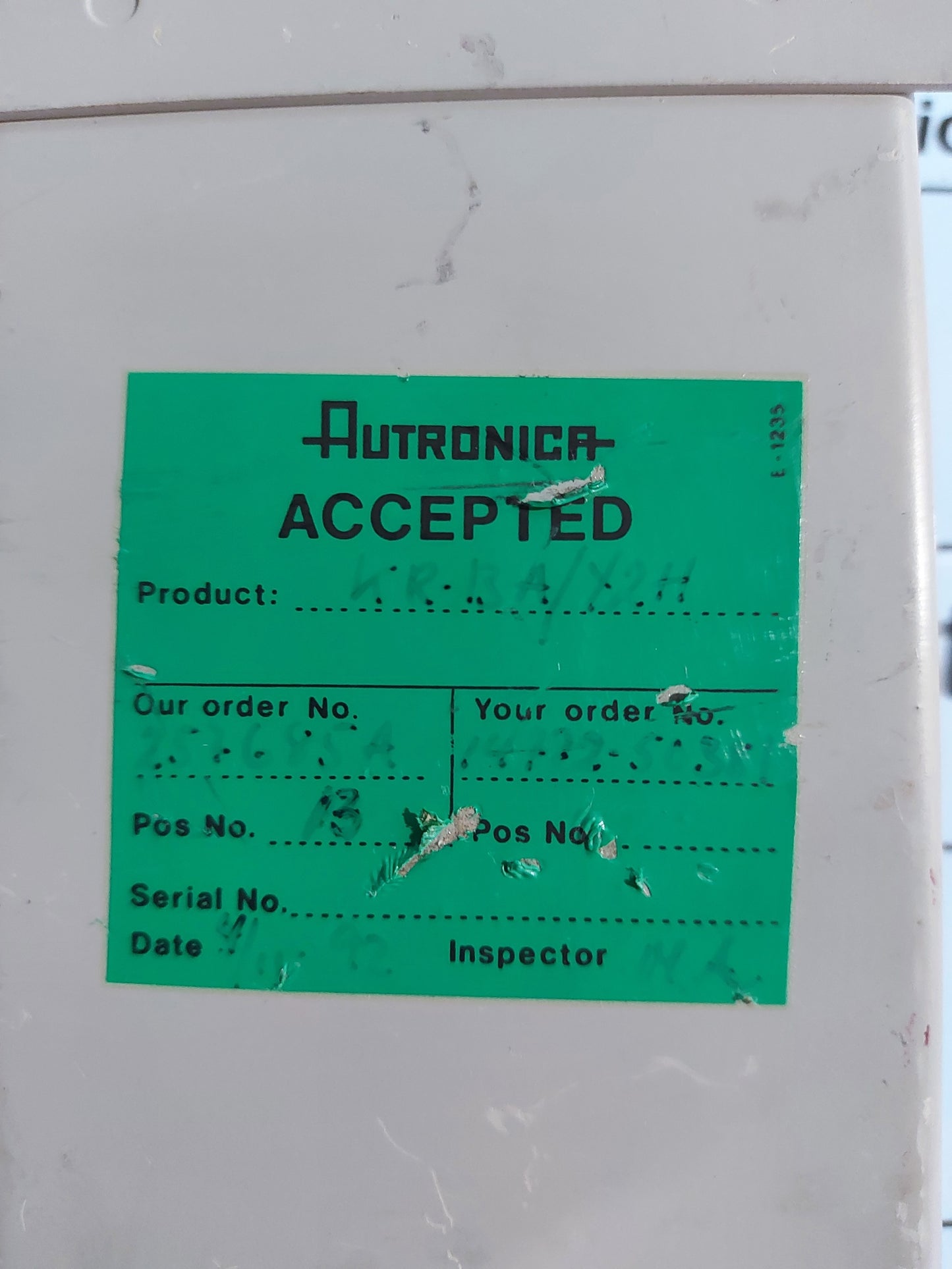 AUTRONICA KR-13A DEAD MAN ALARM PANEL