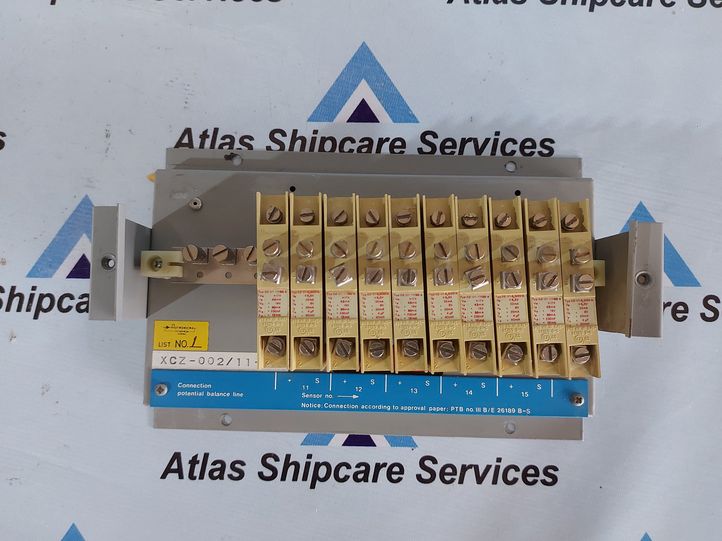 AUTRONICA XCZ-002 11-15 TERMINAL BOX WITH DIODE SAFETY BARRIERS
