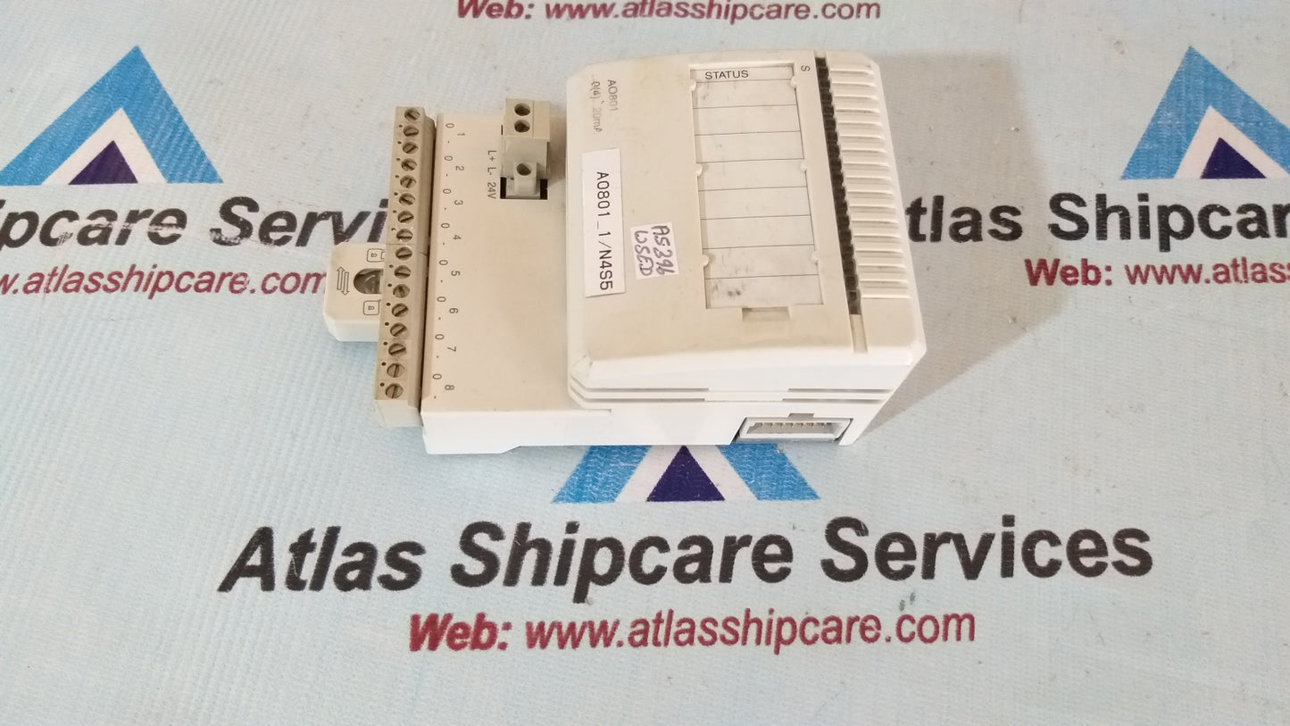 Abb AO801-1/N4S5 Analog Output 0(4)...20mA 3BSE020514R1
