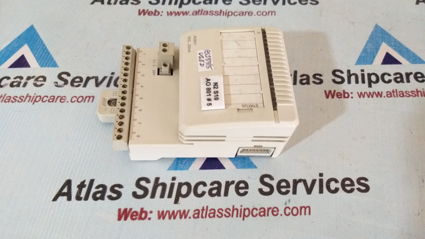 Abb AO801 3BSE020514R1 8-Channel 12-Bit 0(4)..20mA Analog Output Module