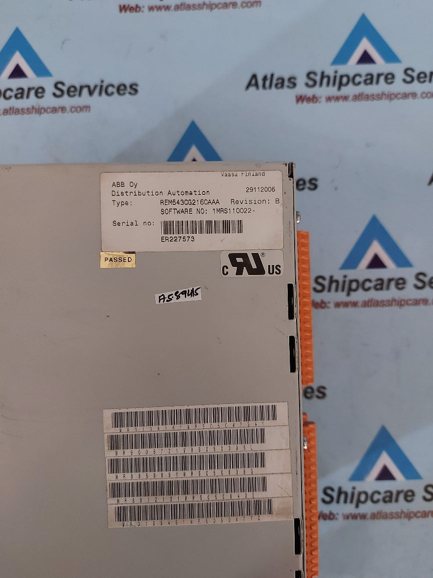 Abb REM543CG2160AAA Machine Terminal