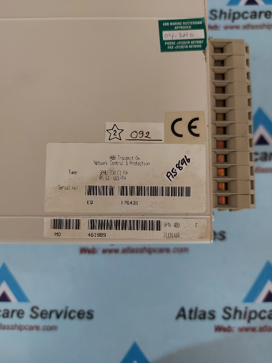 Abb SPAU 330 C1 Overvoltage,Undervoltage And Residual Voltage Relay