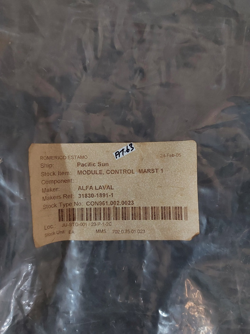 Alfa-Laval 31830-1891-1 Control Module