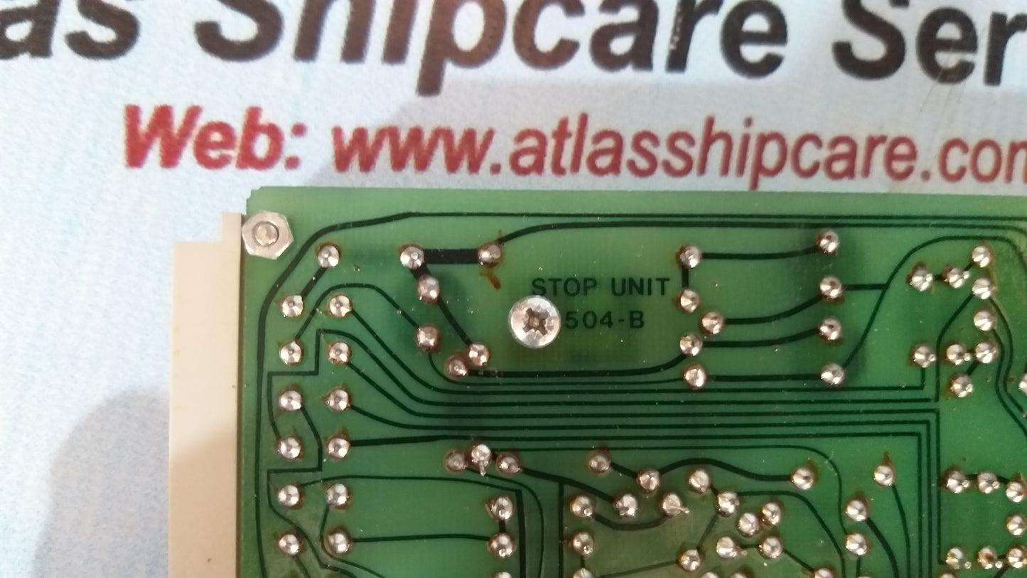 Auto-Maskin 504-2 Stop Unit Pcb Card