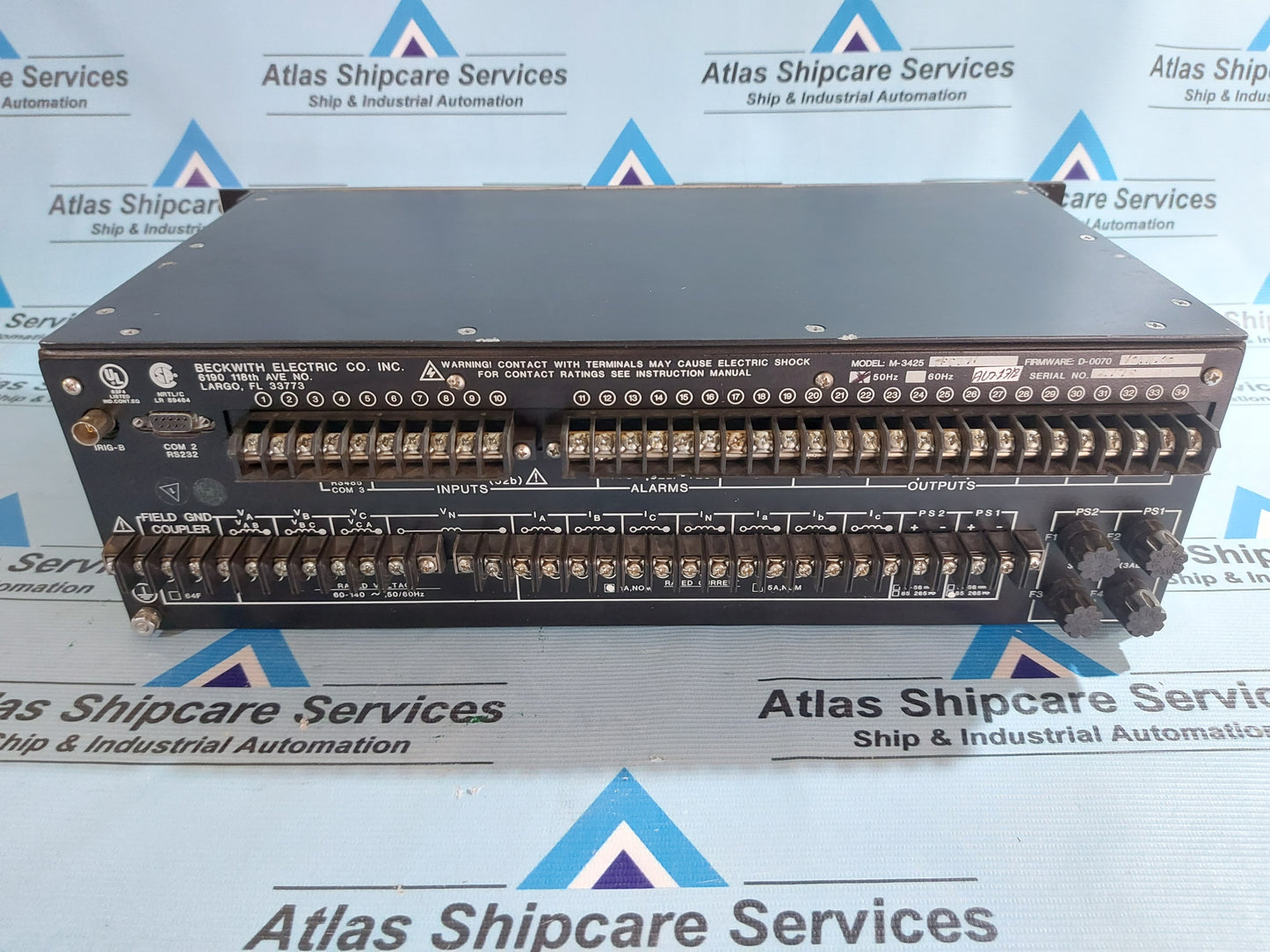 BACKWITH ELECTRIC M-3425 GENERAL PROTECTION RELAY AG17