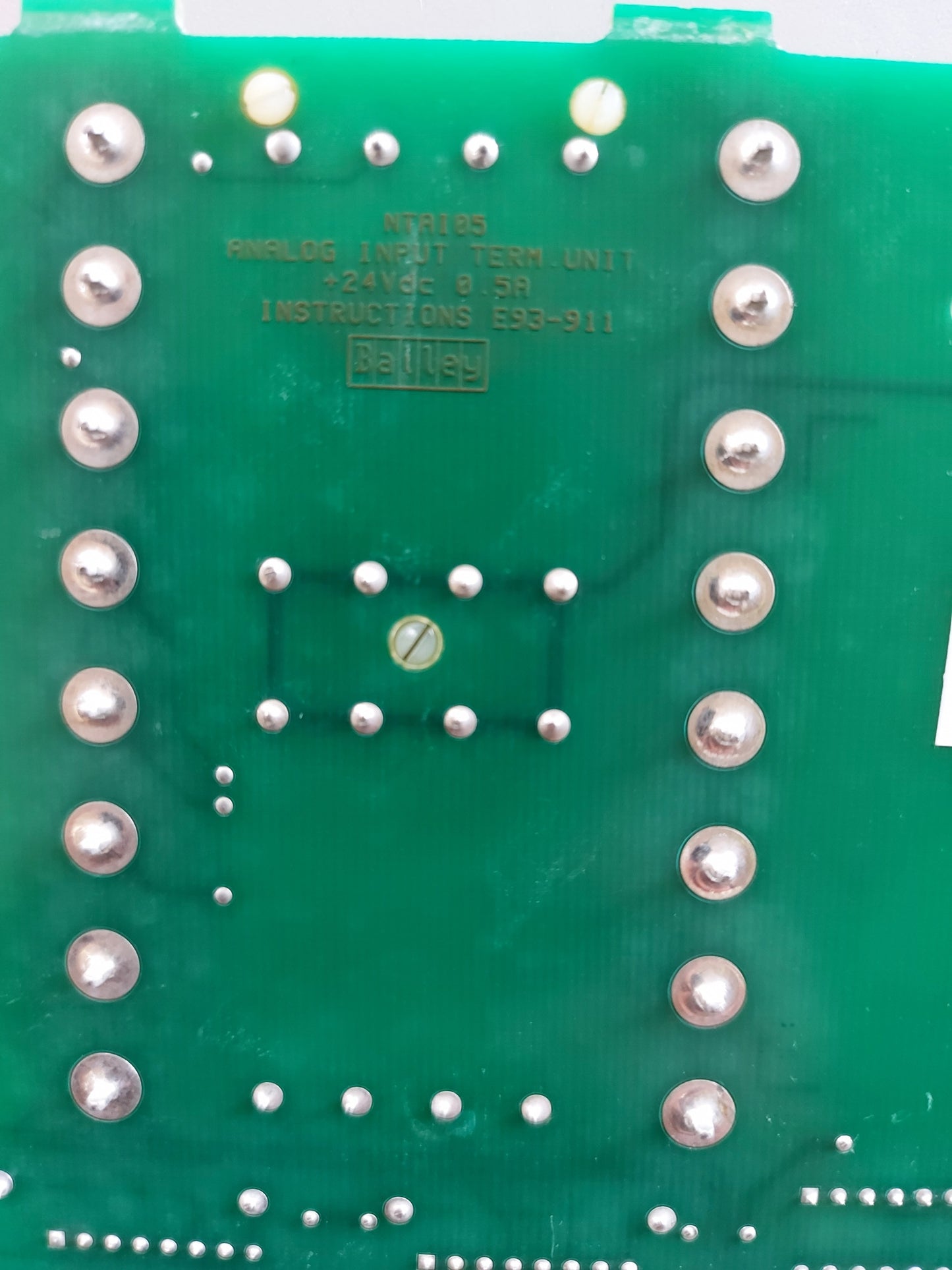 BAILEY NTA105 ANALOG INPUT TERMINATION PCB BOARD