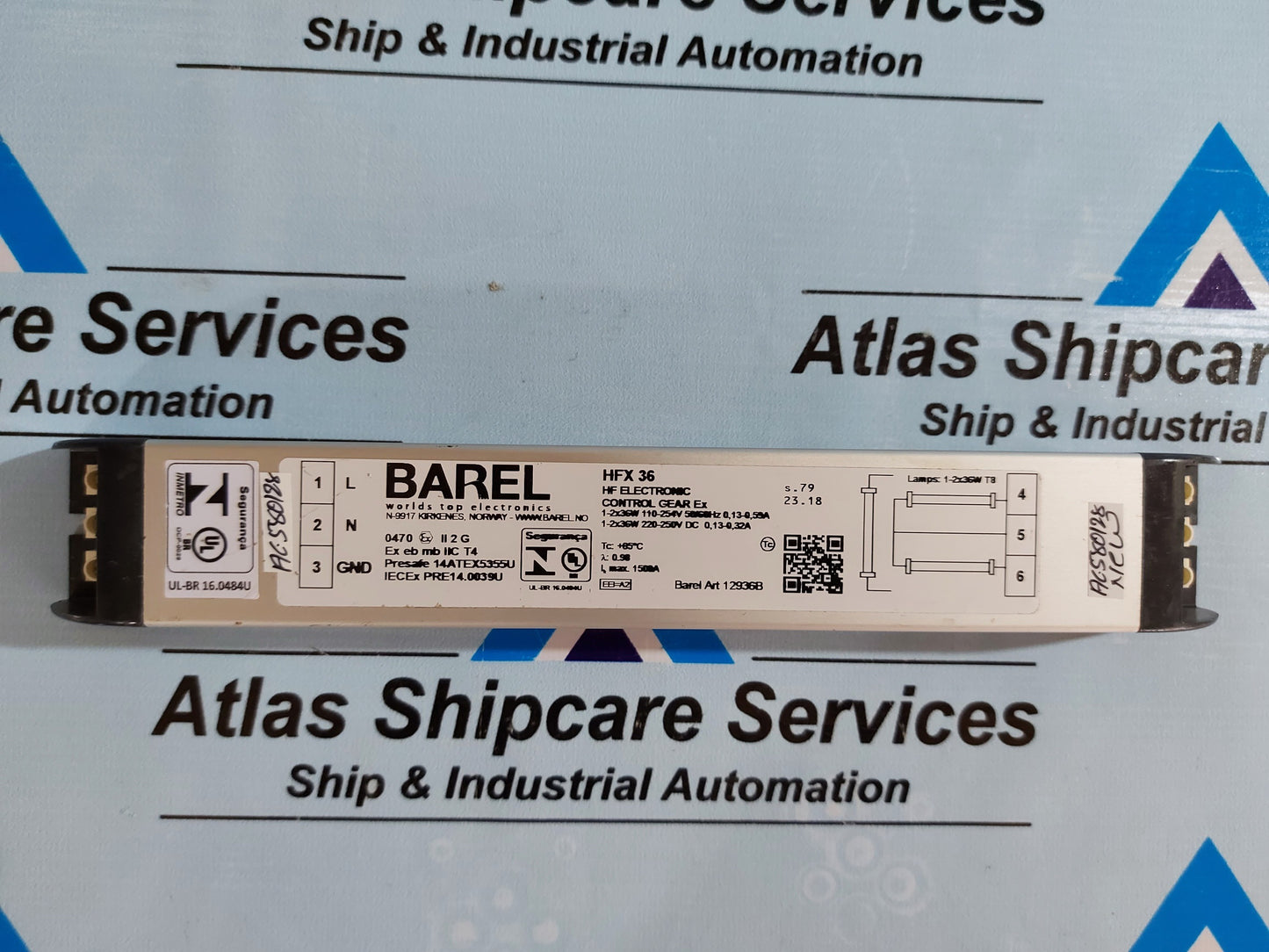 BAREL HFX 36 EMERGENCY INVERTER AND CONTROL GEAR BALLAST