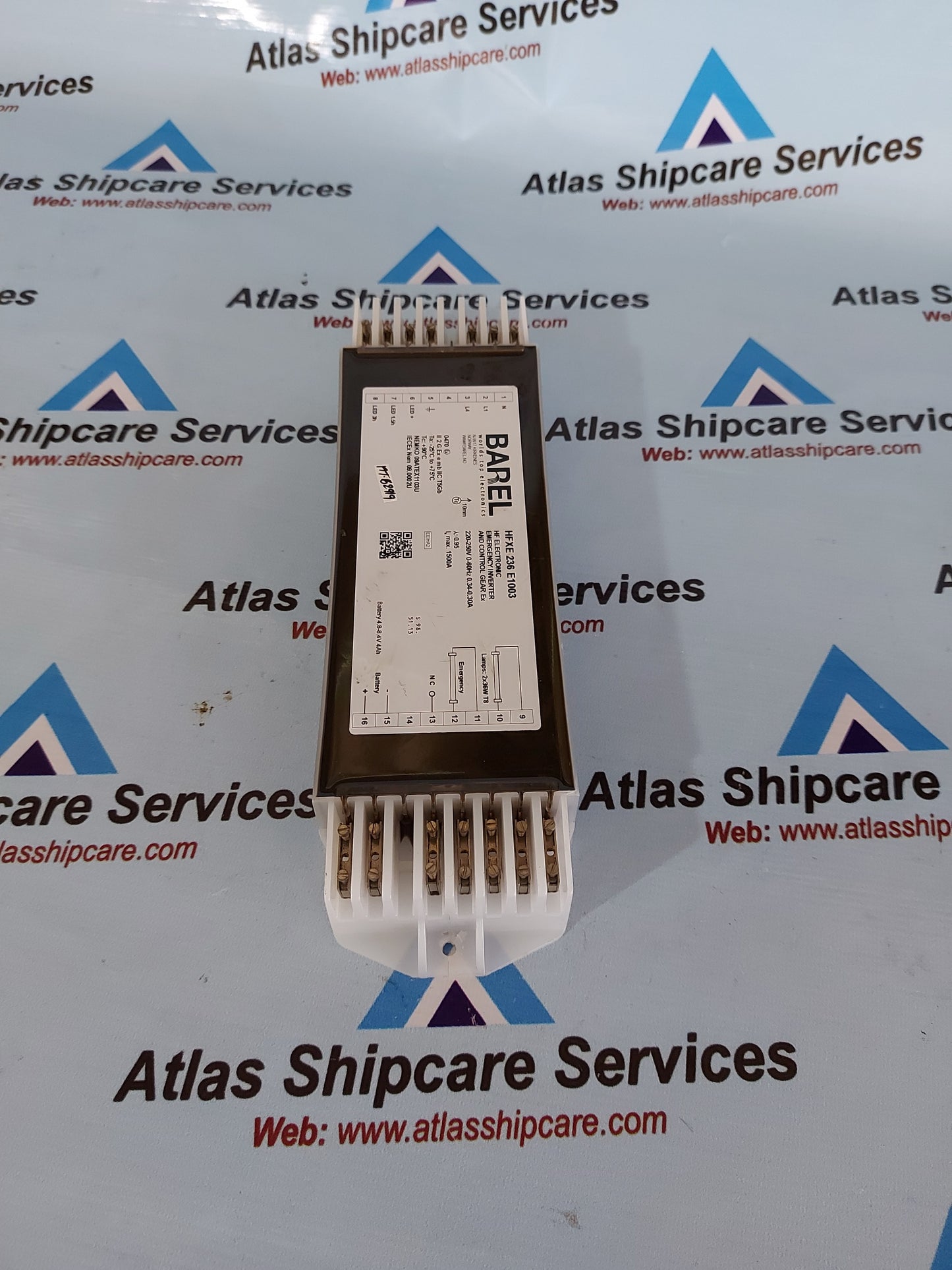 BAREL HFXE 236 E1003 HF ELECTRONIC EMERGENCY INVERTER AND CONTROL GEAR Ex