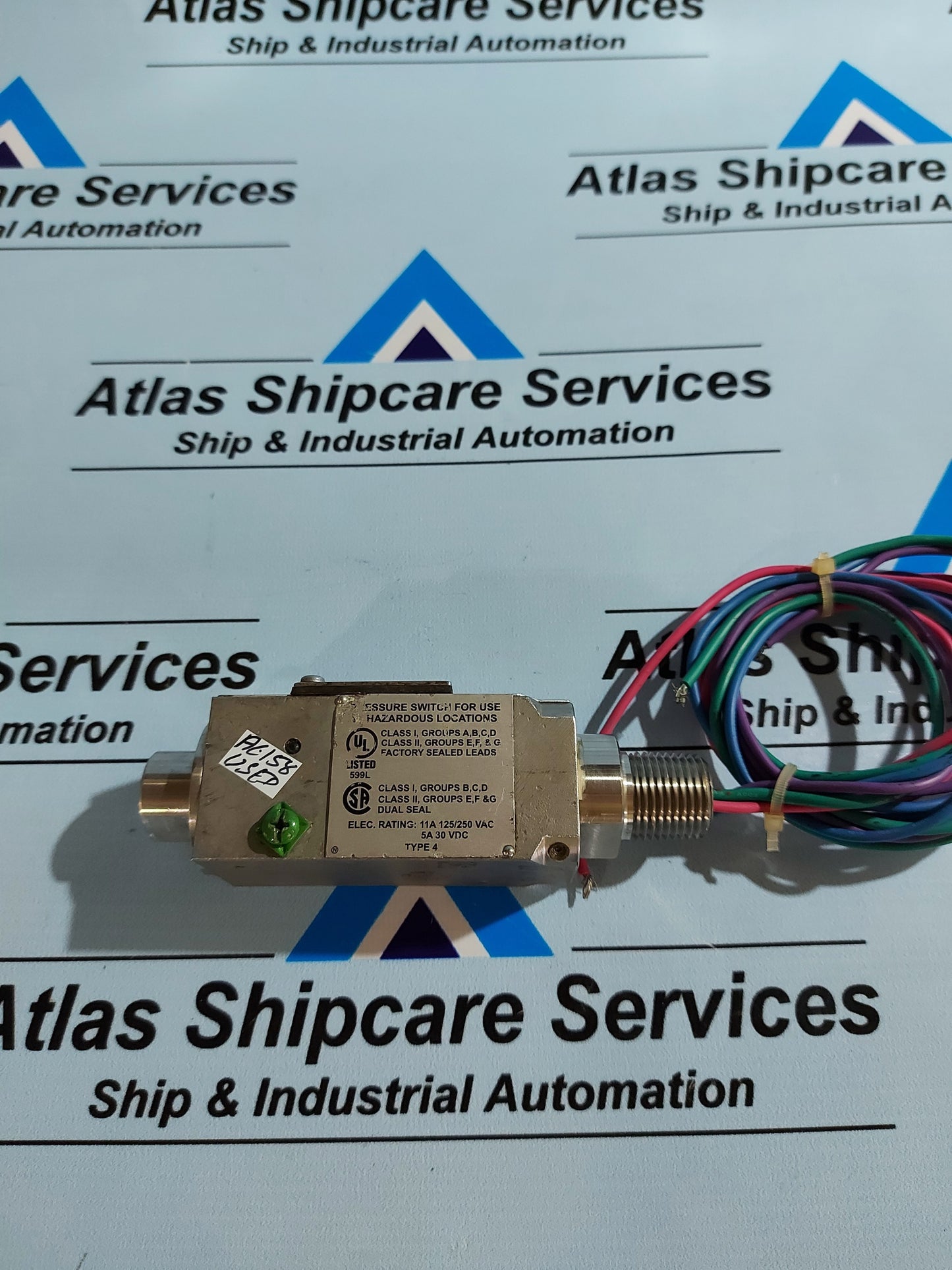 BARKSDALE 9692X-1CC-3-Q12 PRESSURE SWITCH RANGE 400-3000 PSIG